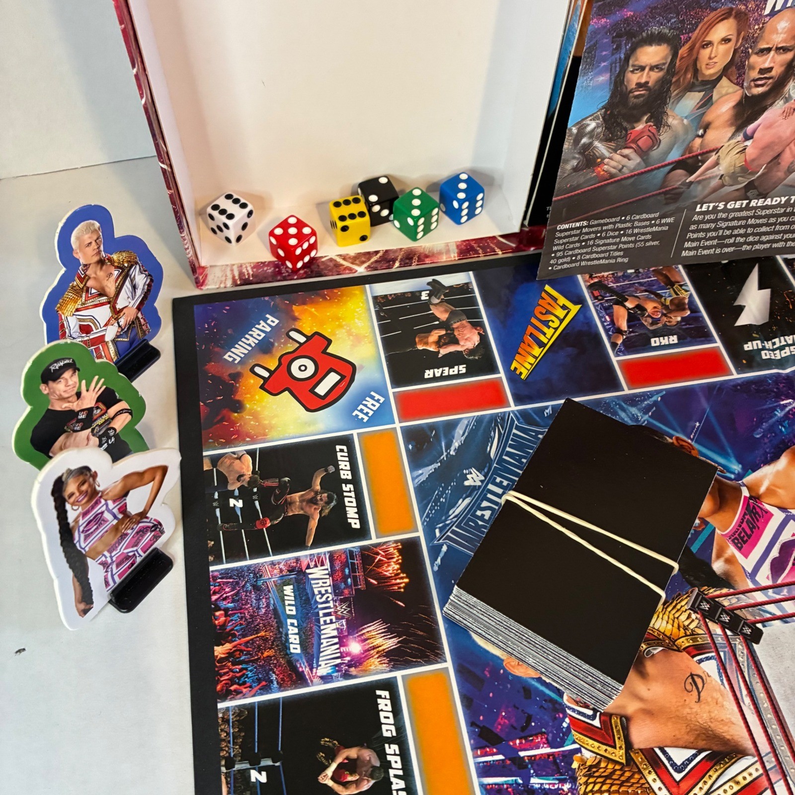 Monopoly WWE WrestleMania Board Game Hasbro Gaming 2023 Complete Edition
