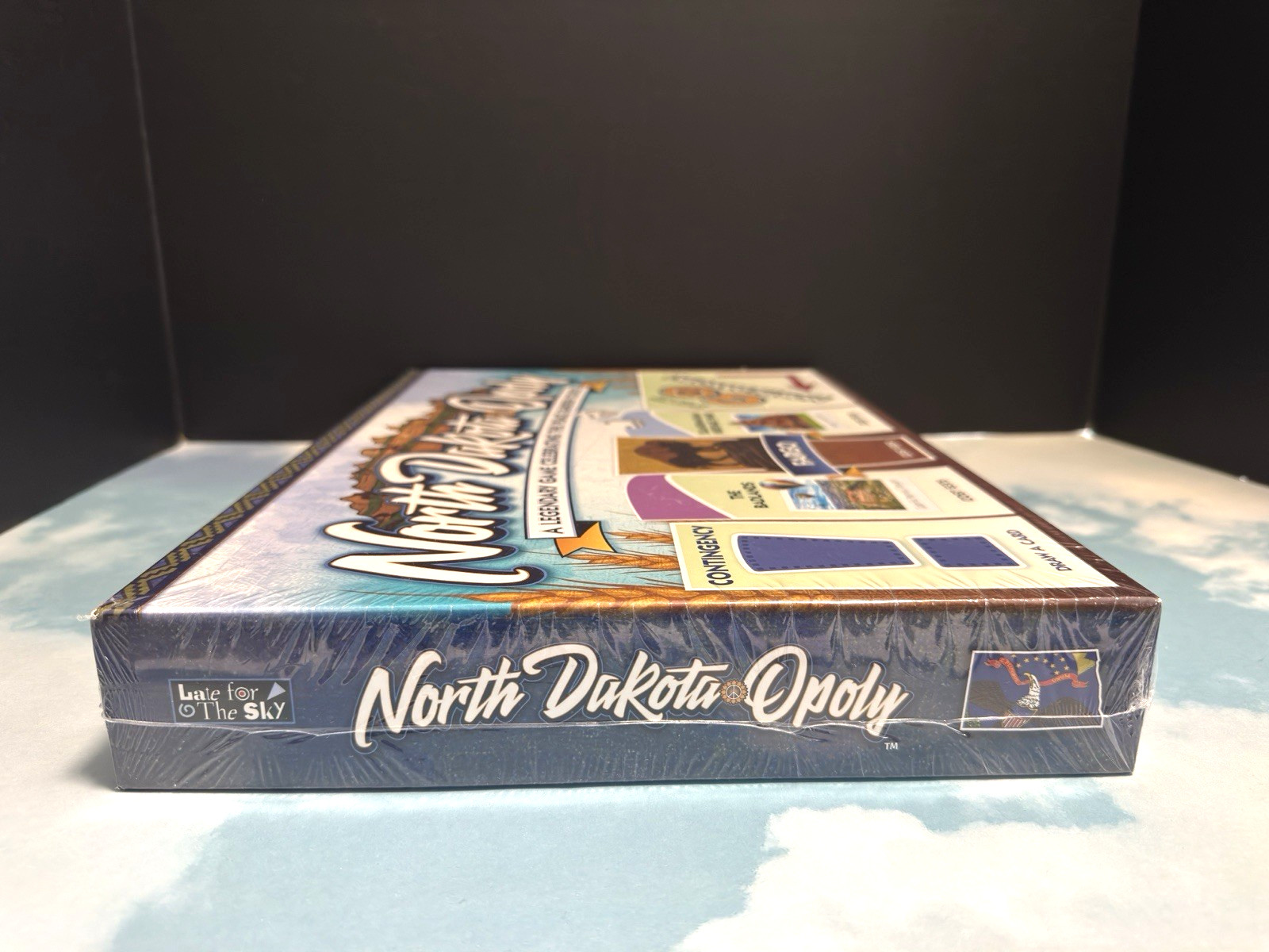North Dakota-Opoly Monopoly style board Game Celebrating Peace Garden State NEW
