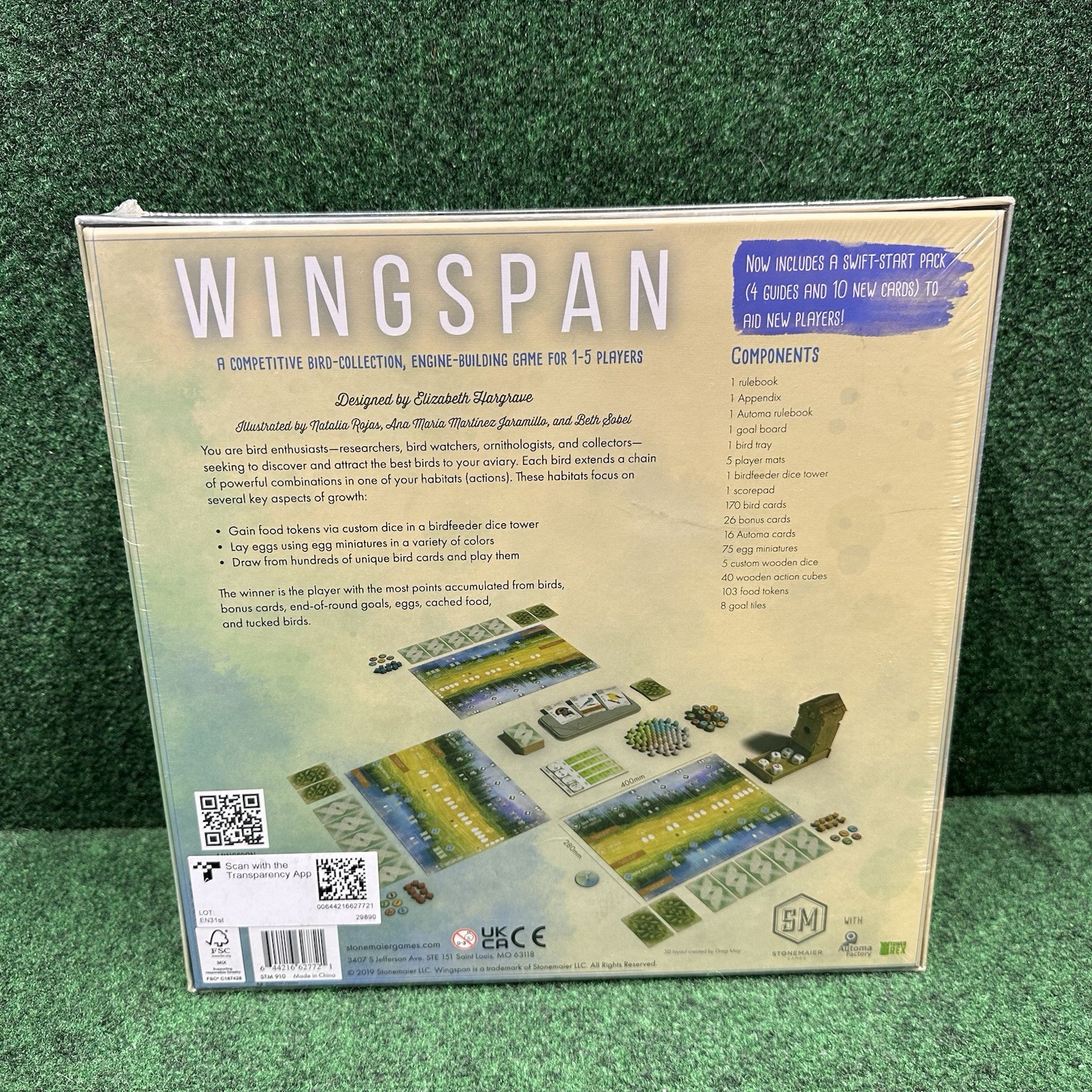 Wingspan Board Game Stonemaier Games STM910 2019 – New / Sealed