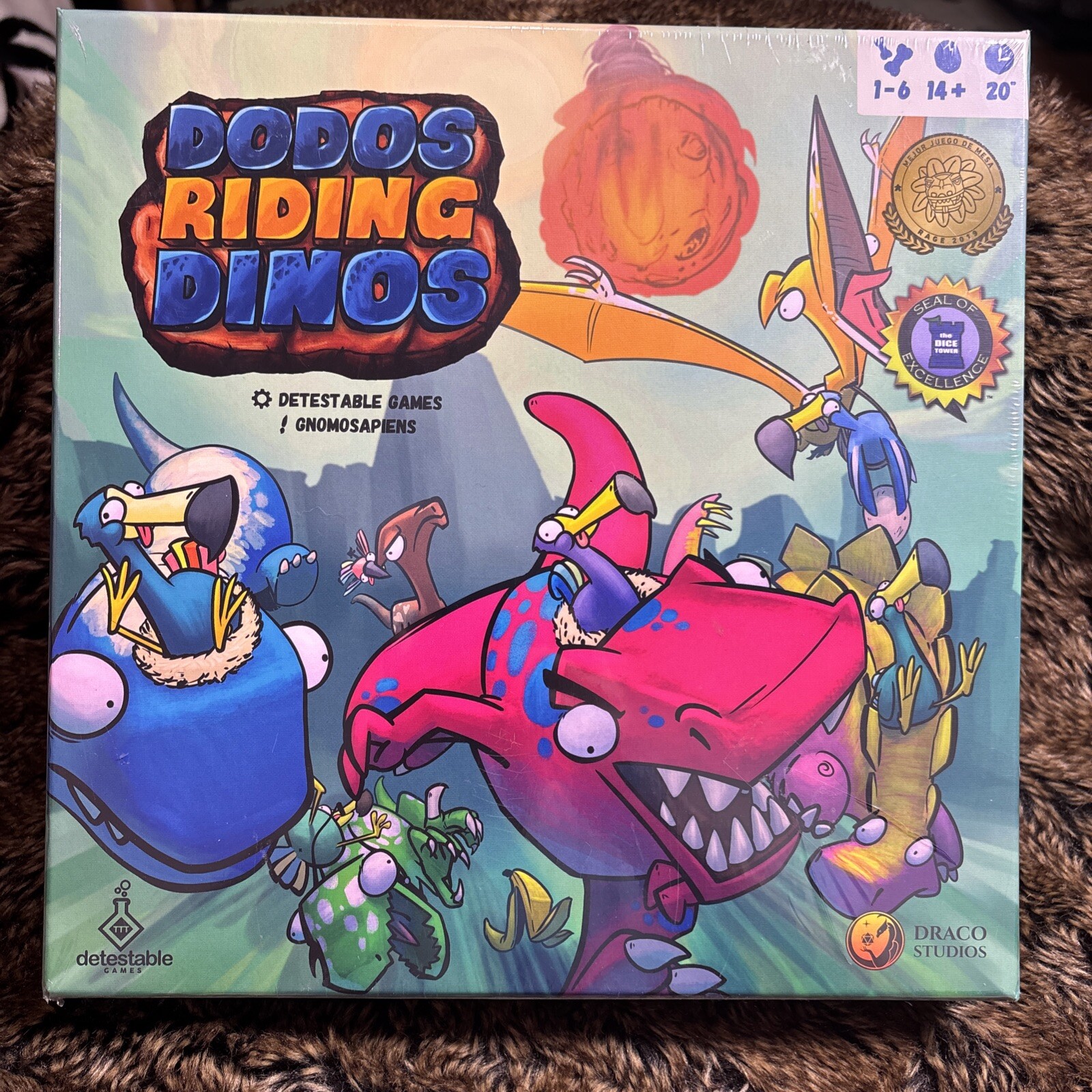 Dodos Riding Dinos Base Game Kickstarter by Draco Games SEALED 1st Edition
