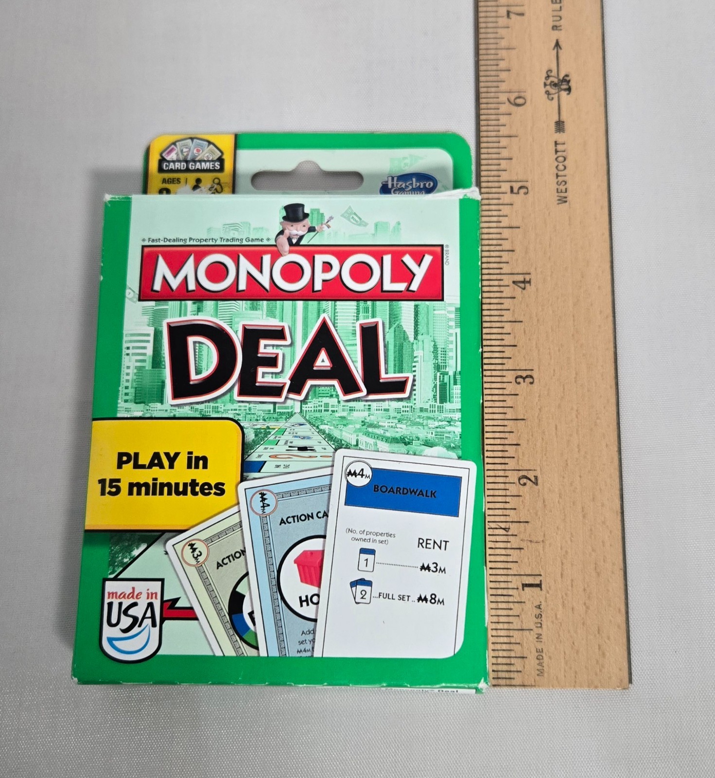 Monopoly Deal Card Game Ages 8 & Up 2-5 Players Complete