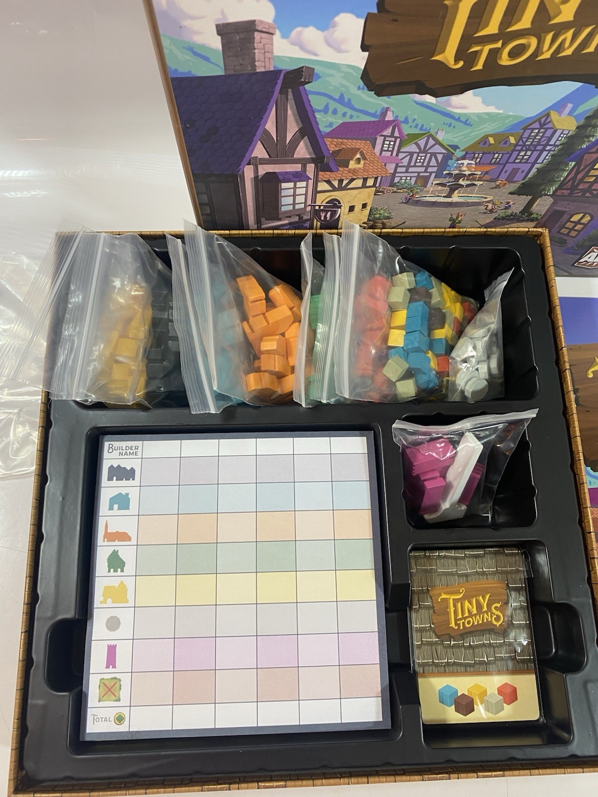 TINY TOWNS Board Game City-Building Strategy 100% COMPLETE 2019 Peter McPherson