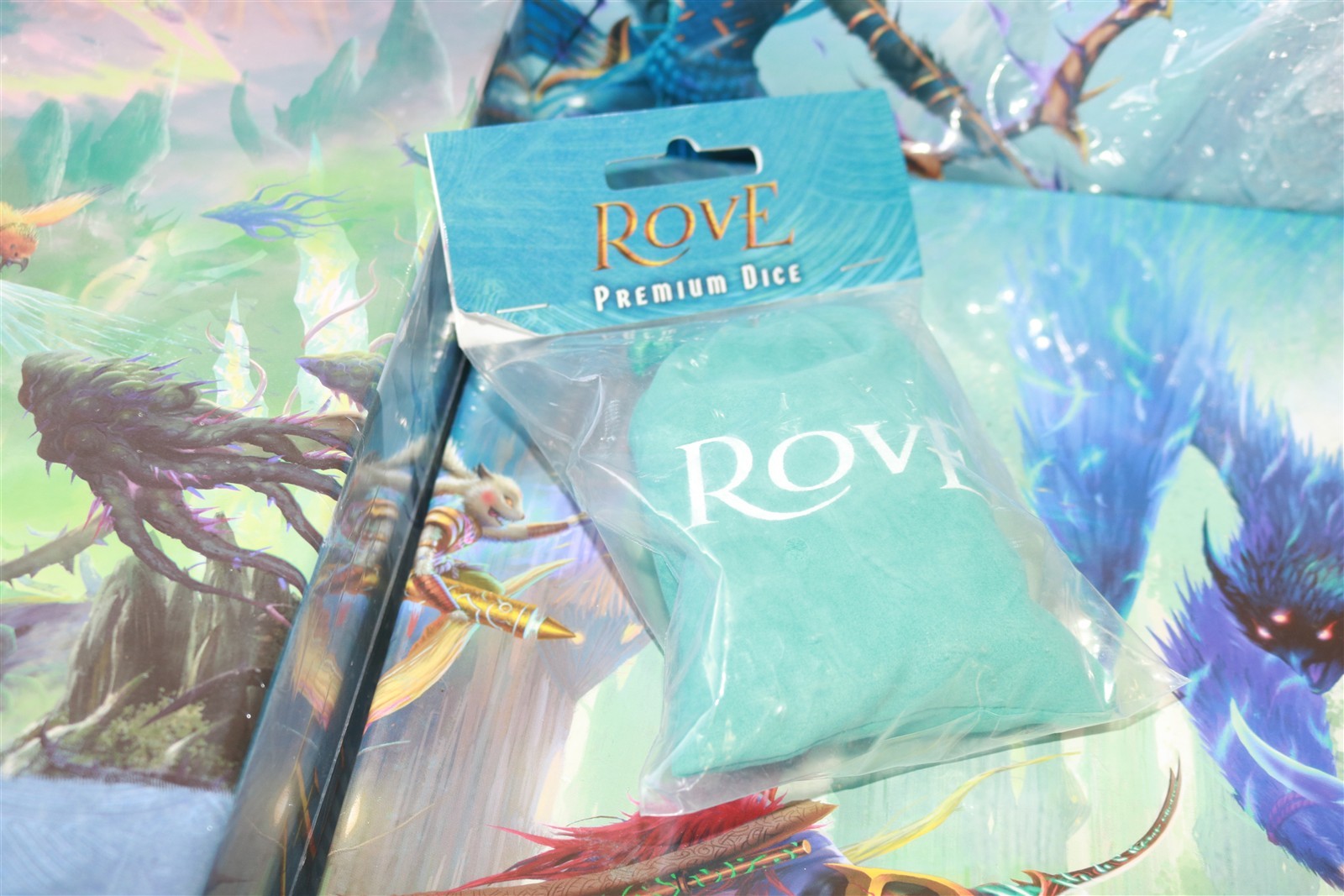 ROVE – Addax Games – Base + Xulc Expansion + Rover Miniatures + Dice NEW/SEALED