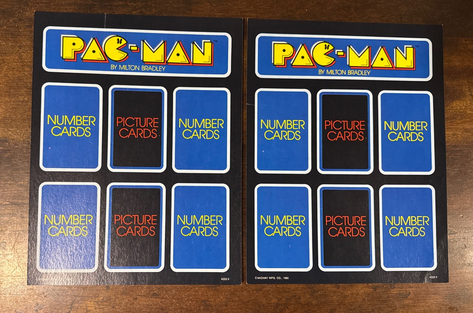 Vintage 1982 Pac-Man Card & Board Game Milton Bradley Complete Arcade Classic
