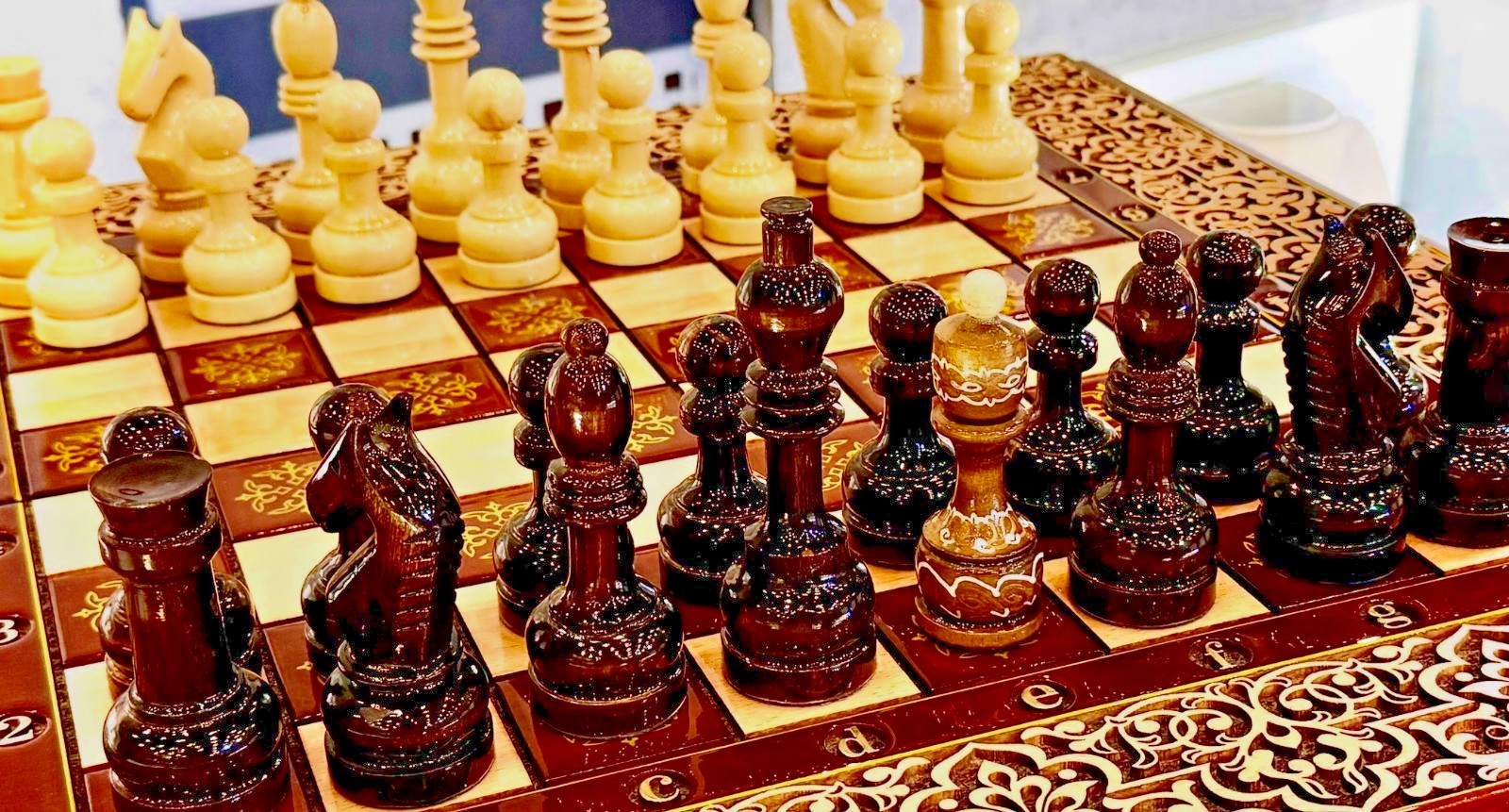 Own the Only One – Luxury Walnut Wood Backgammon Chess Board Handmade 24 In