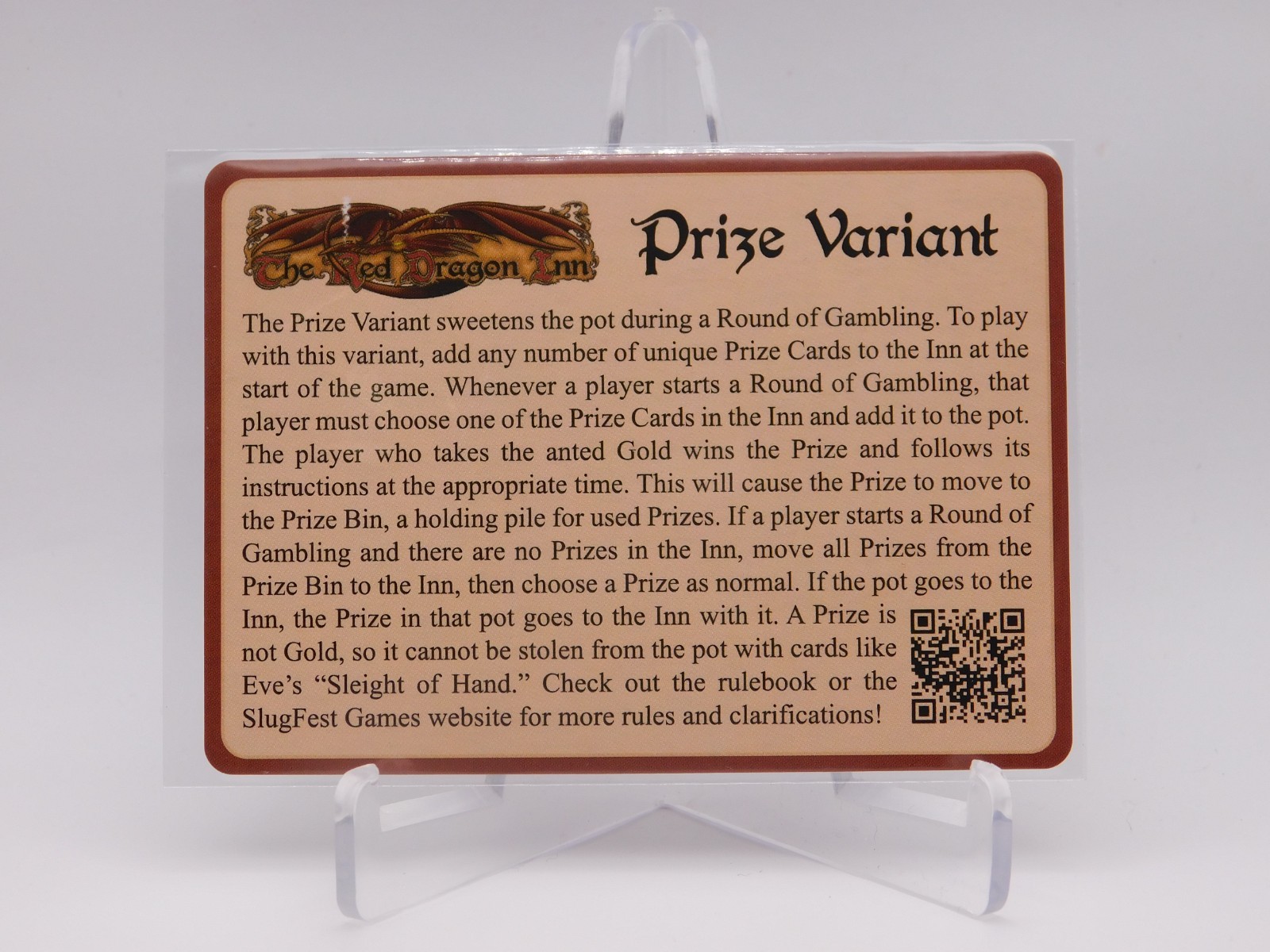 Red Dragon Inn Pooky Snack Promo – Evil Pooky Expansion Prize Card