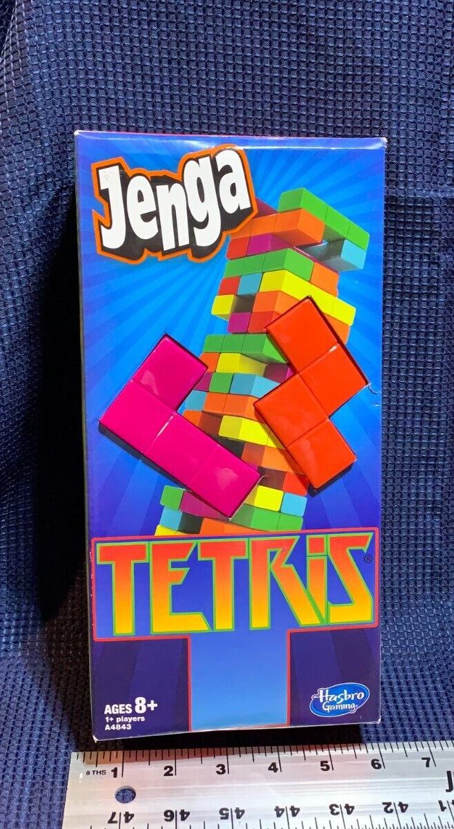 Jenga Tetris Blocks Hasbro Game Complete