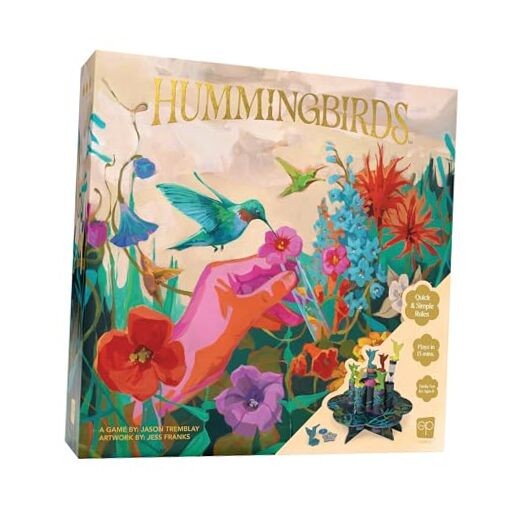 Hummingbirds Board Game, A Real-Time, Push Your Luck Dexterity Party Game,