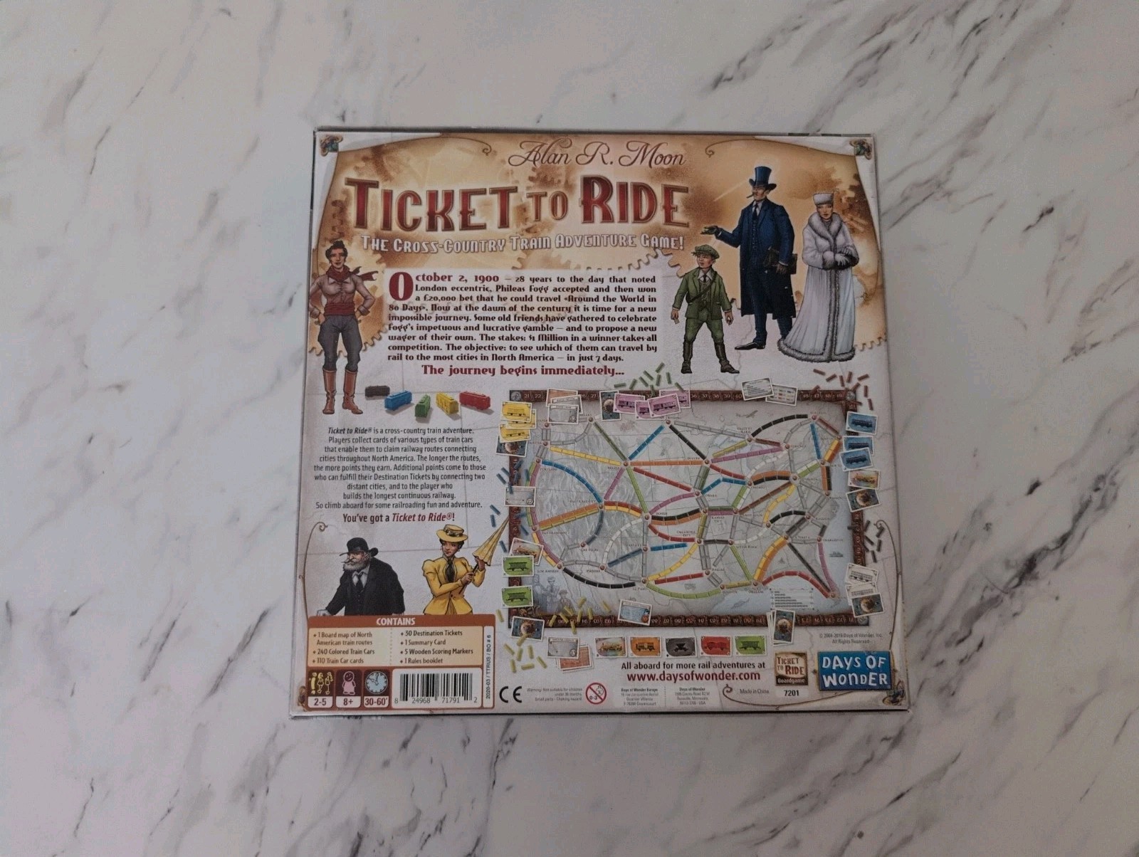 Days of Wonder Ticket To Ride 2004 Board Game – Open Box But Unplayed