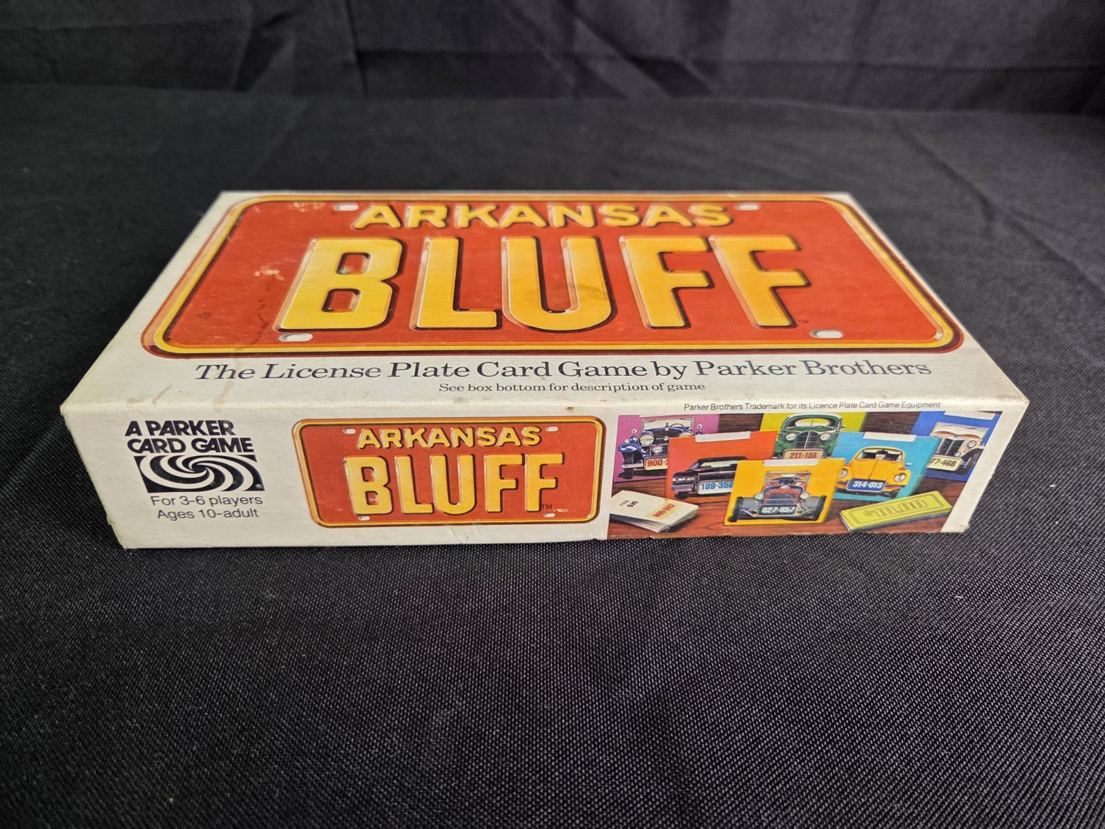 ARKANSAS BLUFF Card Game COMPLETE VINTAGE 1975 (Liar’s Dice w license plates)