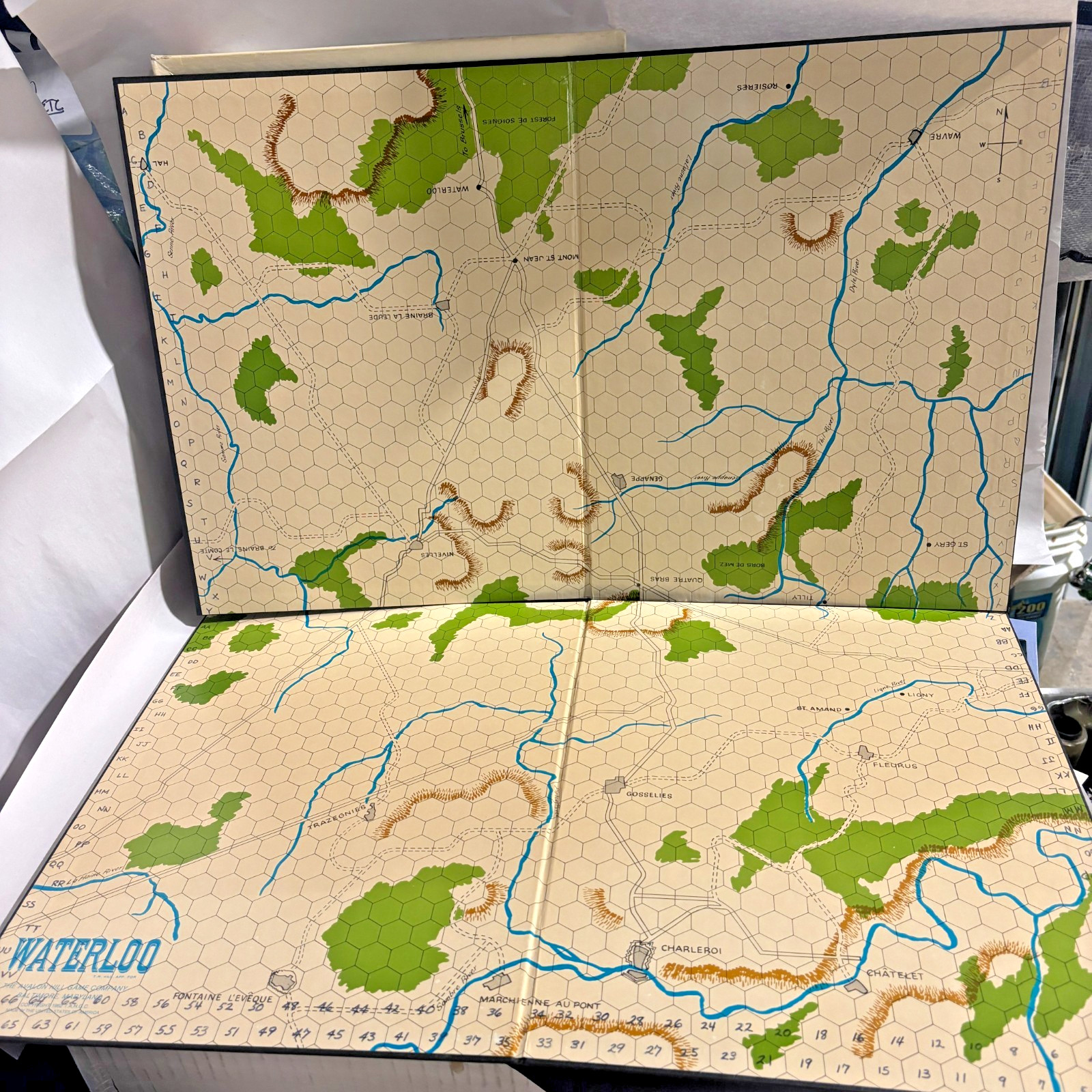 Vintage 1962 Avalon Hill Waterloo Napoleonic War Board Game Complete