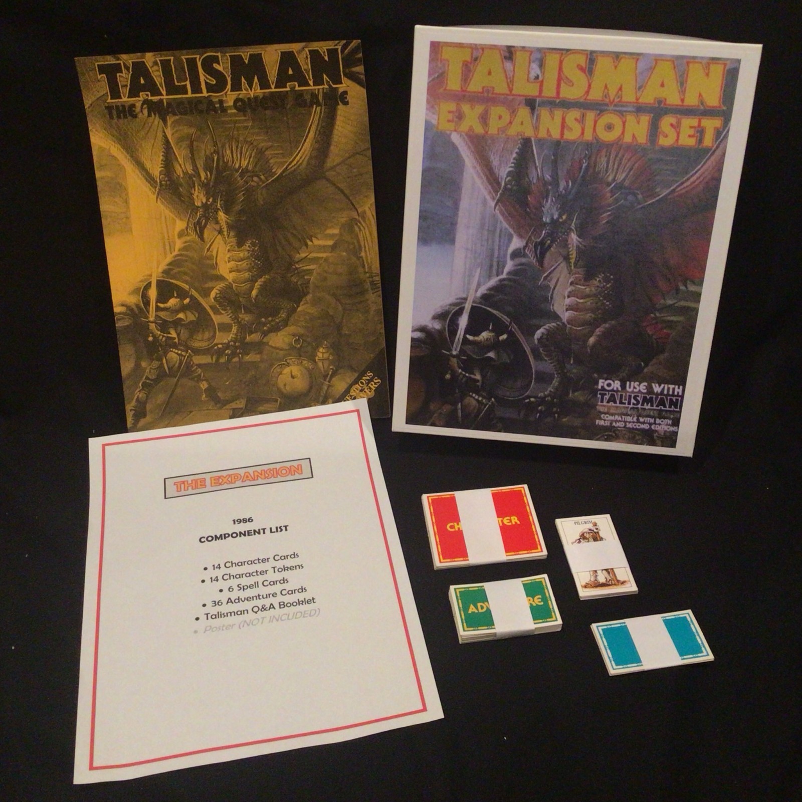 Talisman 2nd Edition Game THE EXPANSION 100% Complete & EXC (NO POSTER)