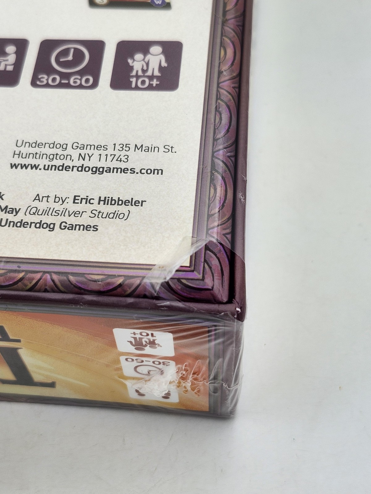 Underdog Games Trekking Through History Board Game 1-4 Players 10+ Damaged Box