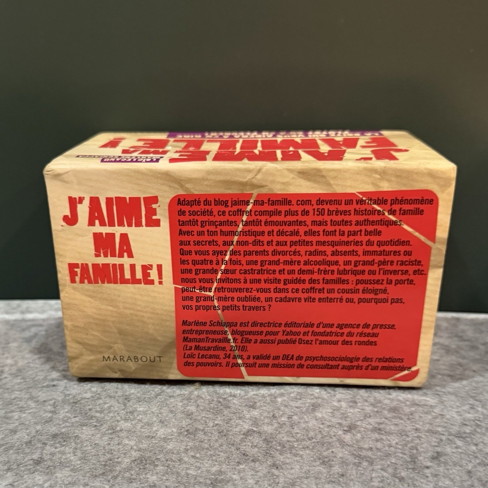J’aime Ma Famille Family Game Marabout French Language Adult Party Game