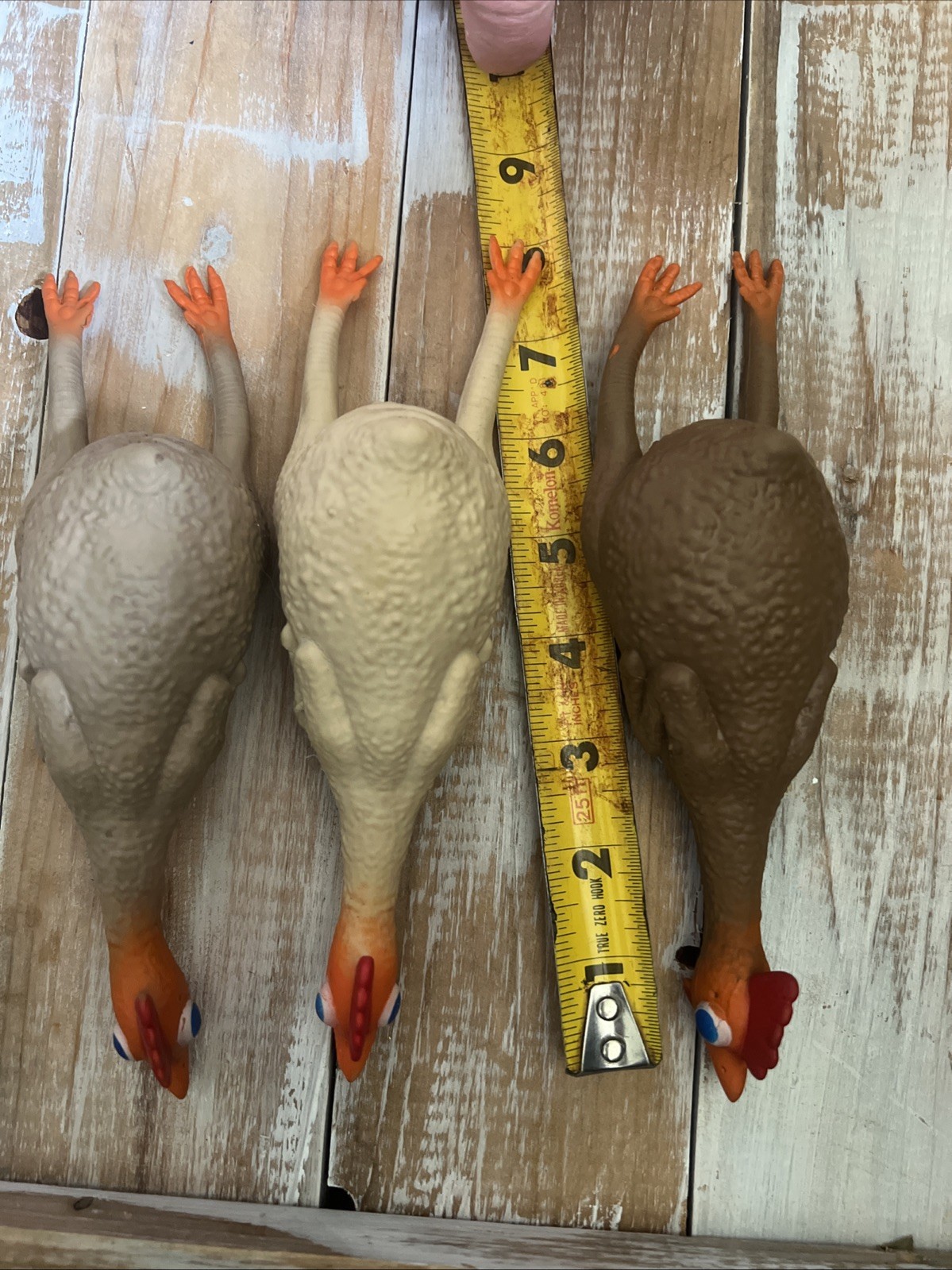 University Games Corporation Rubber Chicken Replacement Game 8 Inches Lot Of 3
