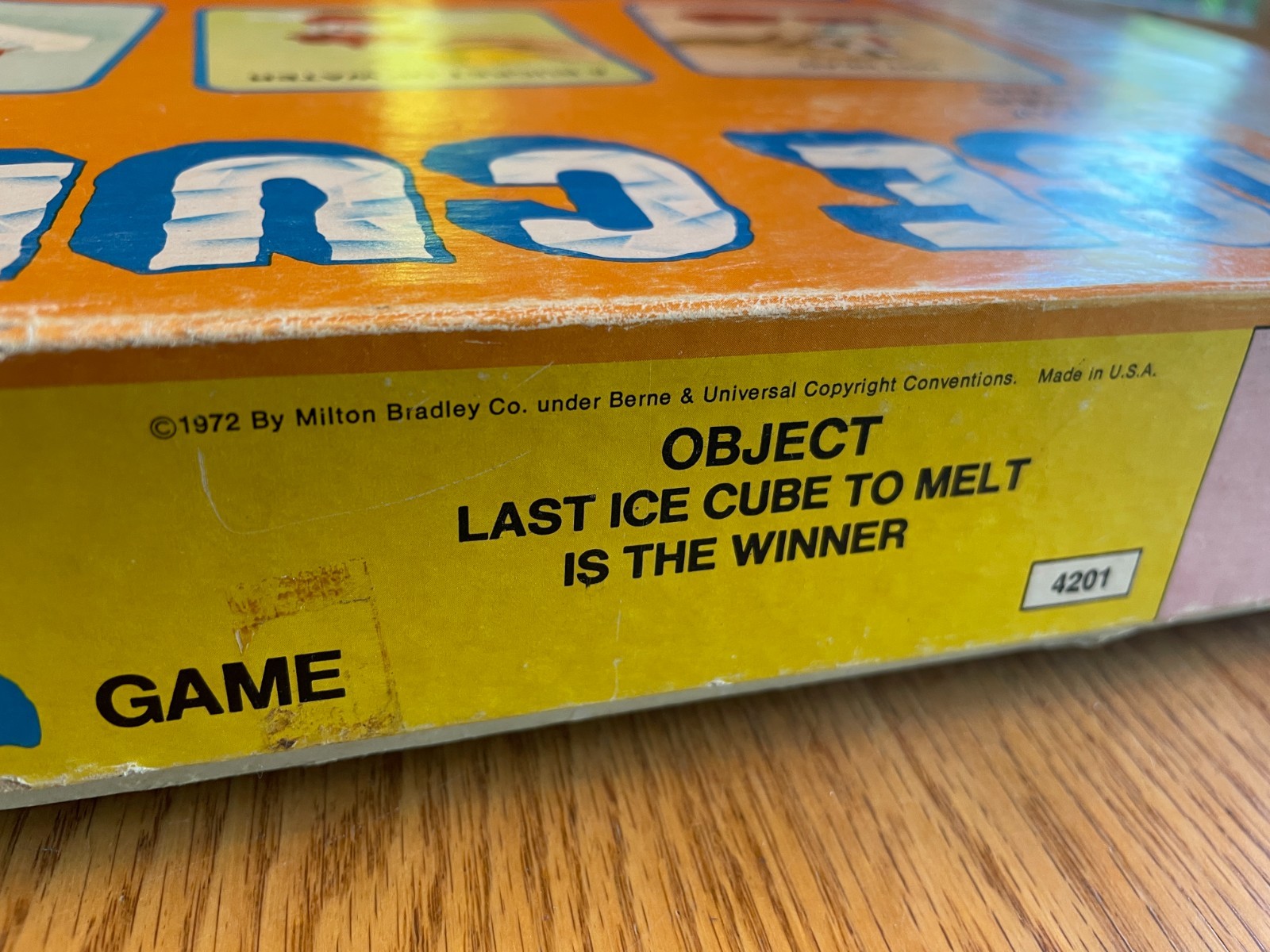Vintage 1972 ICE CUBE Game w/ Tray by Milton Bradley RARE HTF Complete!
