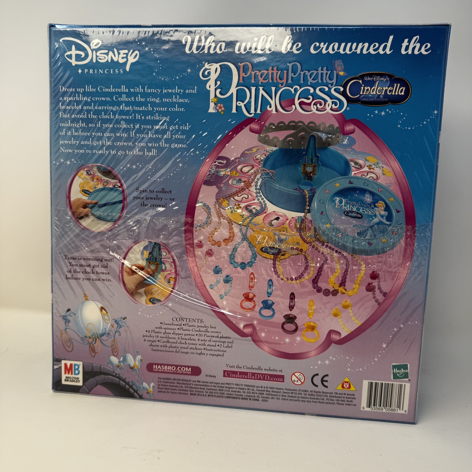 Milton Bradley Pretty Pretty Princess Disney Cinderella Edition Brand New/Sealed