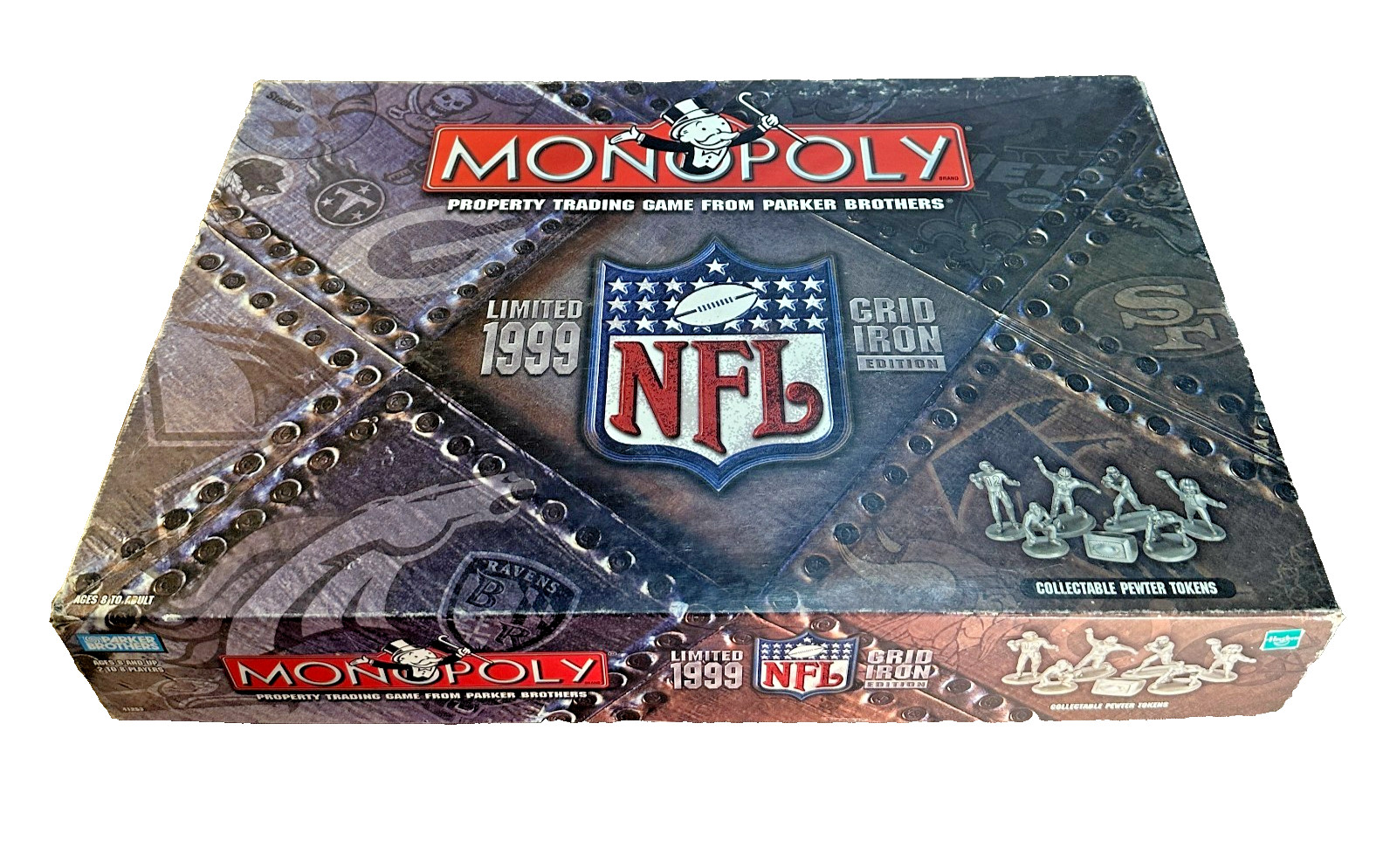 Monopoly NFL Limited 1999 Grid Iron Edition Parker Brothers Hasbro Collectible