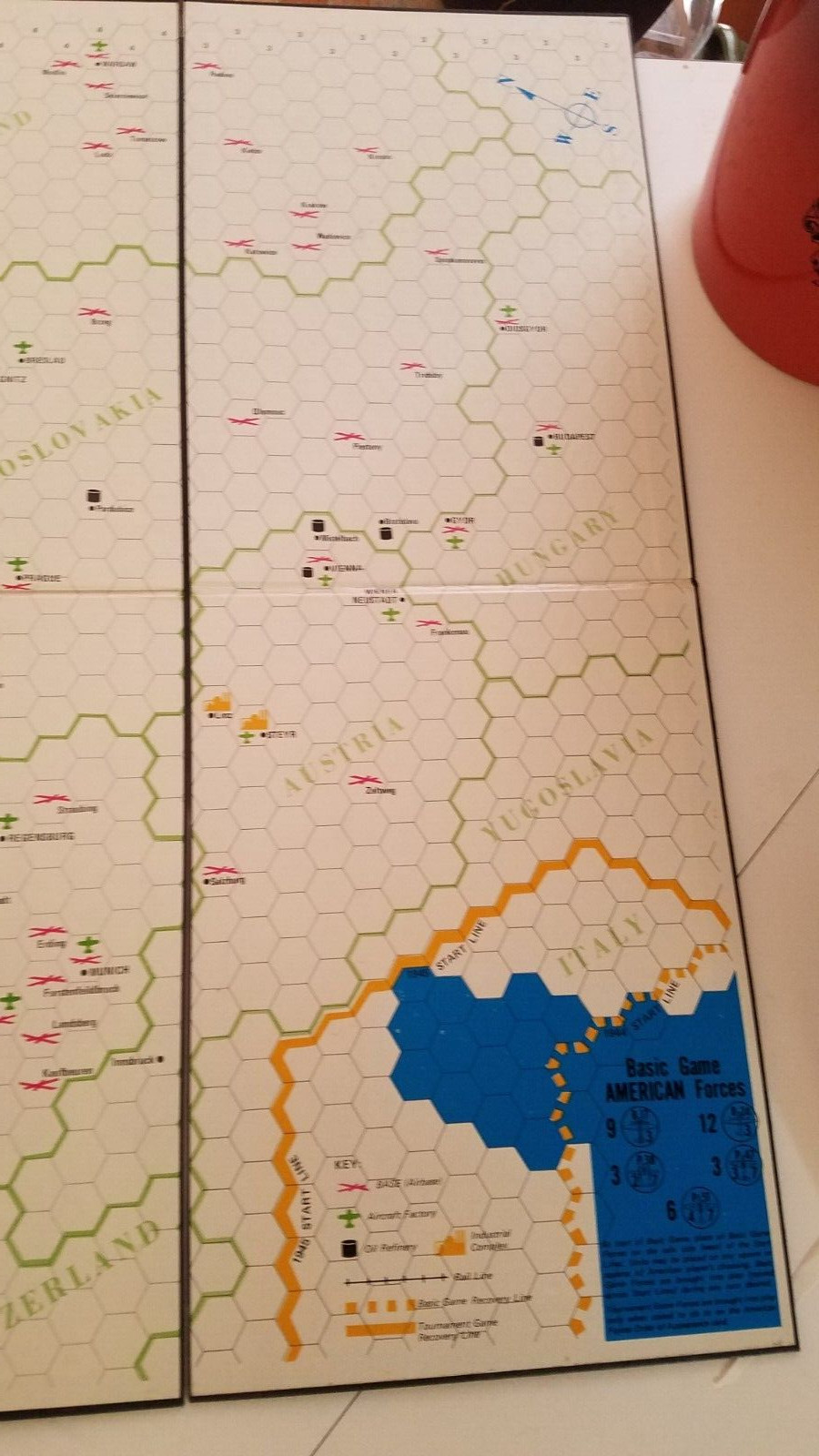 LUFTWAFFE BOARD GAME BY THE AVALON HILL GAME CO. 1971