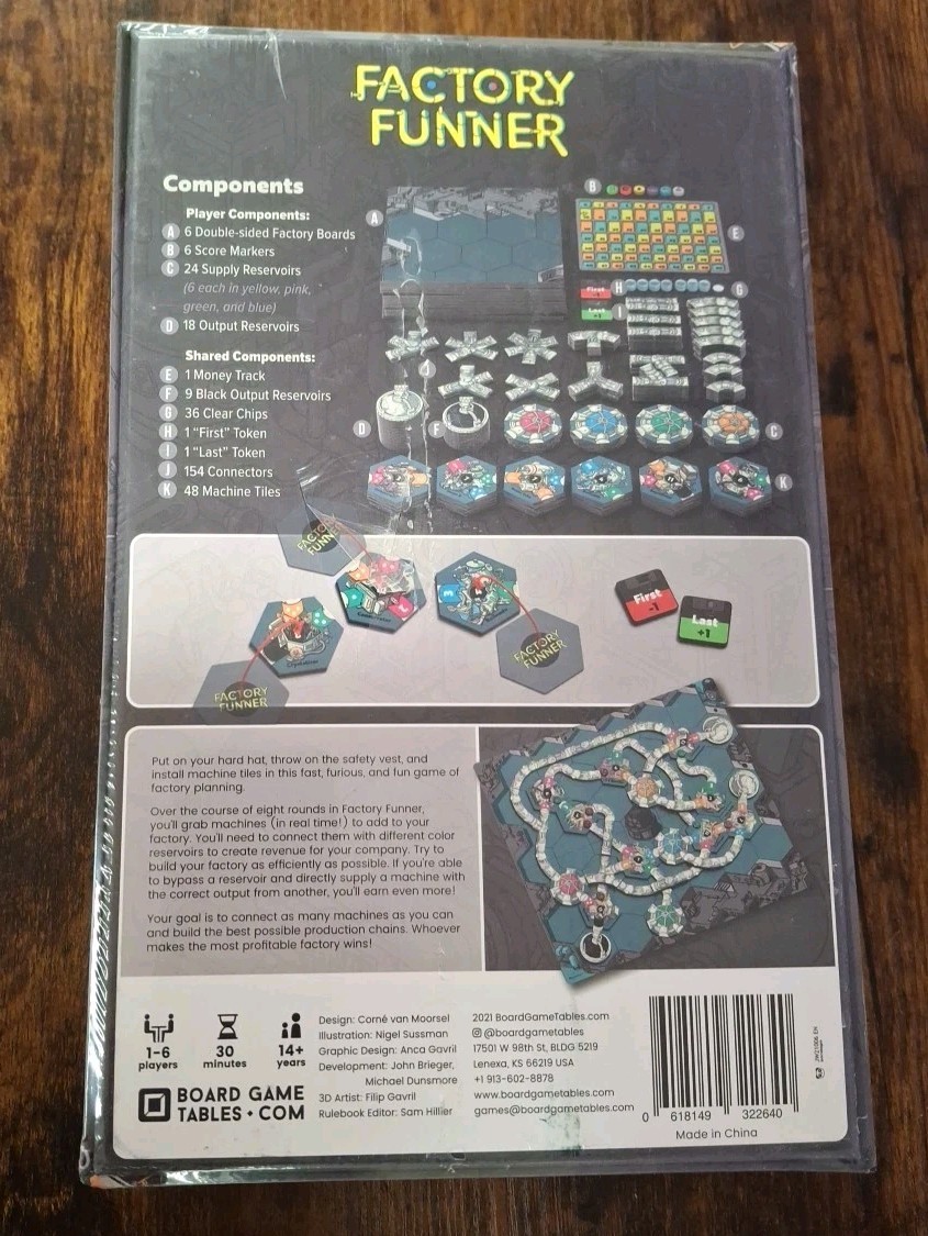 Factory Funner Board Game AllPlay NEW