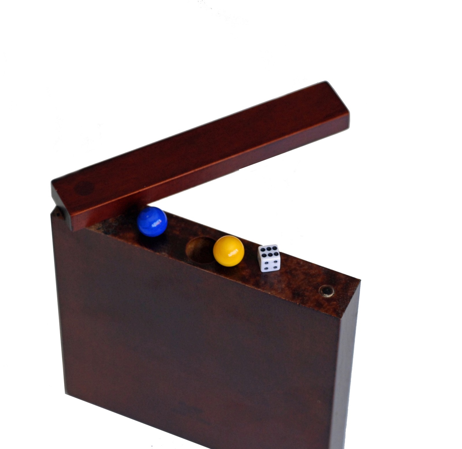 WE Games Cat & Mouse Wooden Travel Game with Marbles – 5 inches