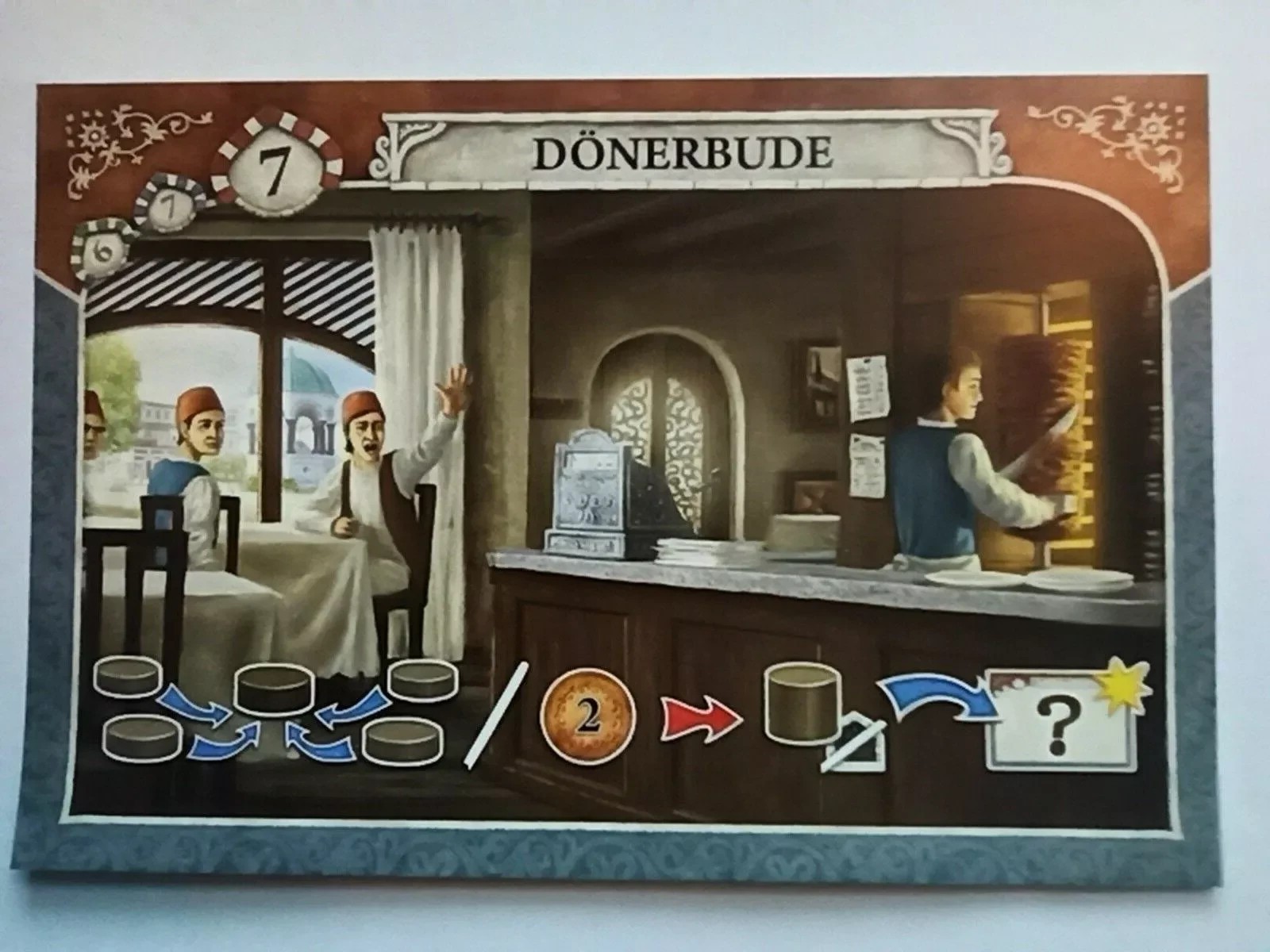 istanbul kebab shop / donerbude mini promo expansion card German + ENGLISH