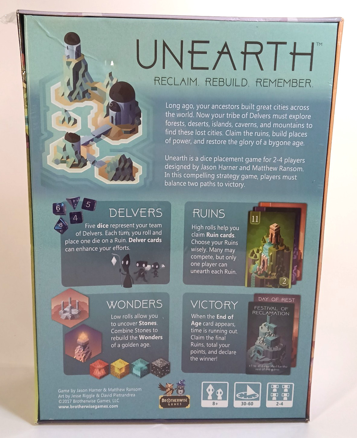 Unearth – Brotherwise Games – Board Game Brand New & Sealed – First Edition