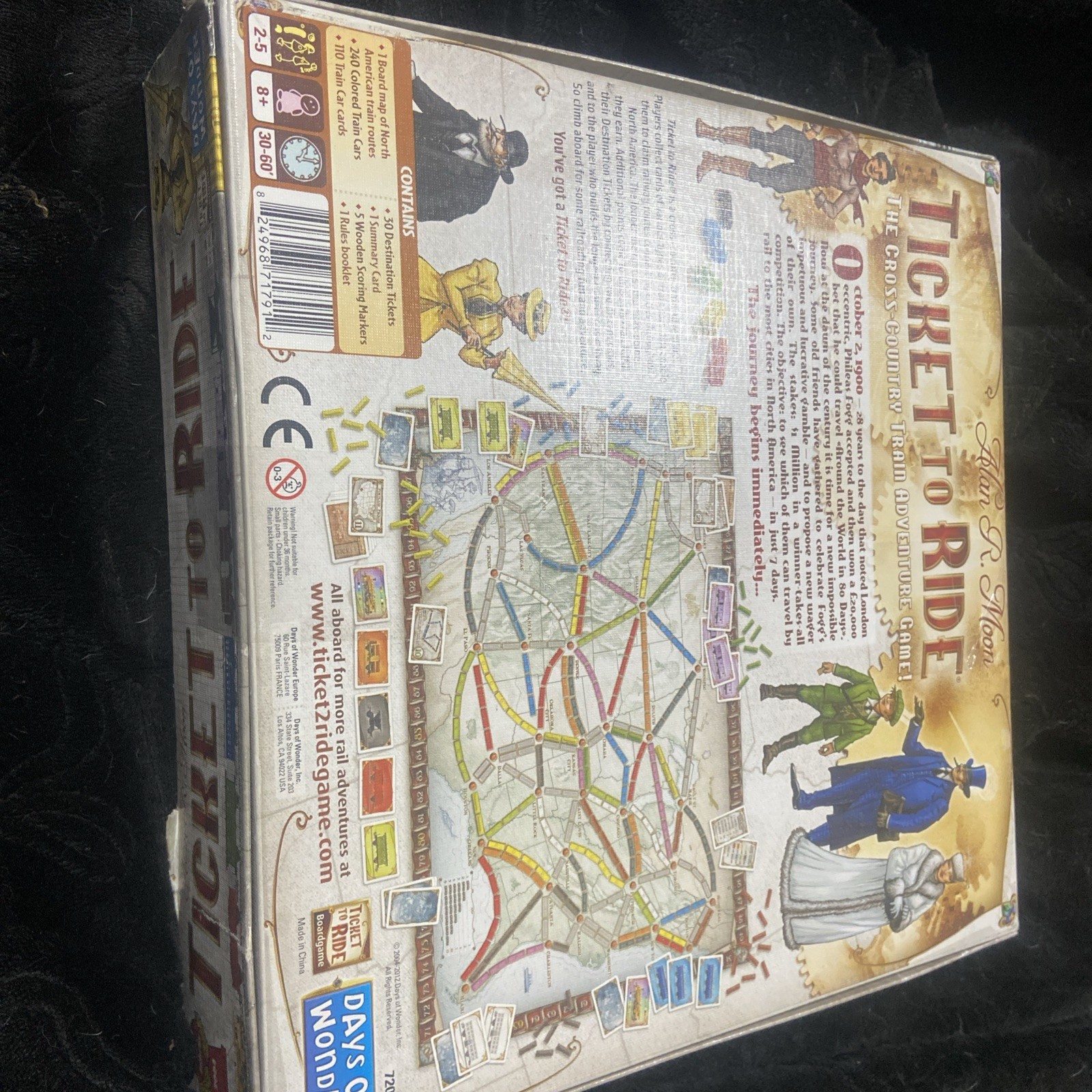 Days of Wonder Ticket To Ride by Alan R. Moon Train Adventure Board Game Family