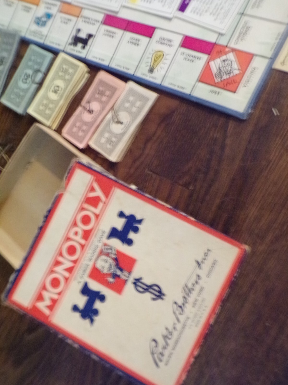 vintage 1935 Parker Brothers Trade Mark Edition Monopoly games