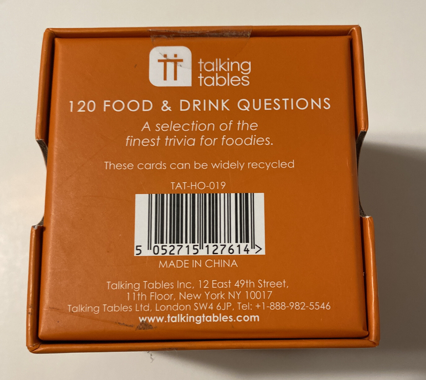 After Dinner Food and Drink Trivia by Talking Tables – Complete!