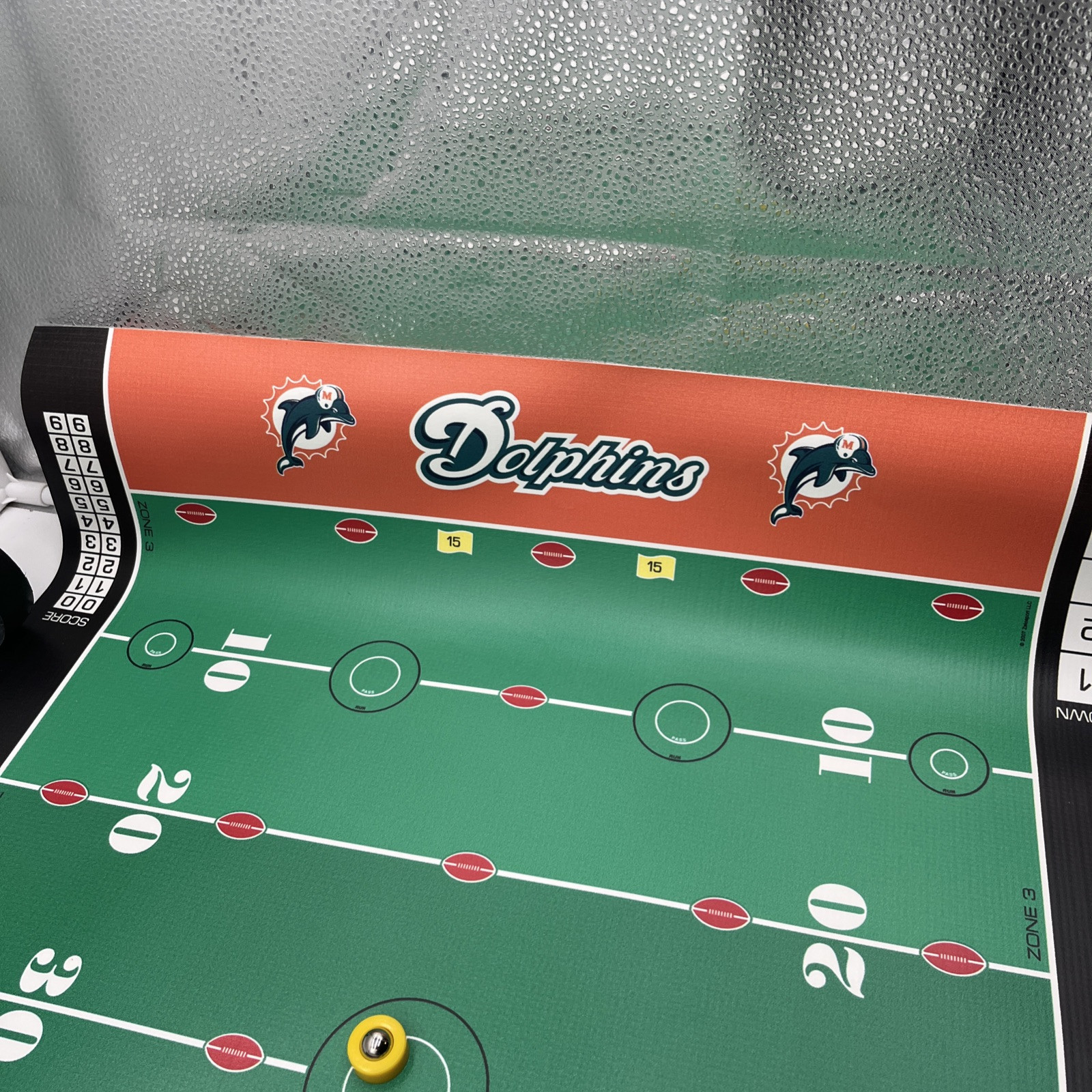 Miami Dolphins 2007 Finger Football Game Mat Pieces No Football Or Manual