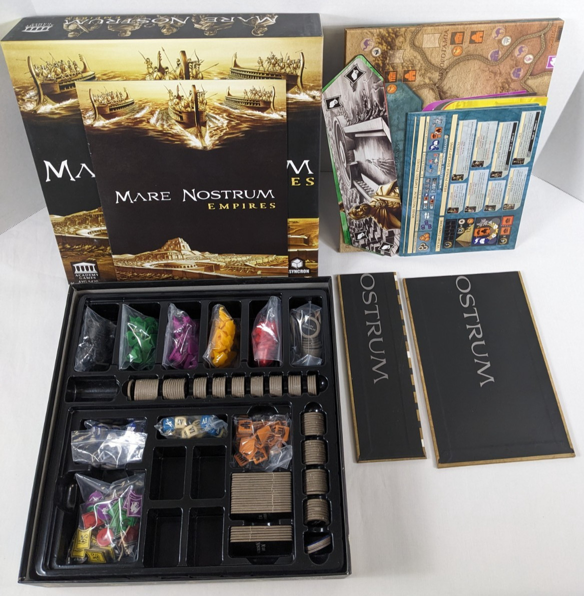 MARE NOSTRUM EMPIRES Board Game Used 100% COMPLETE Academy Games