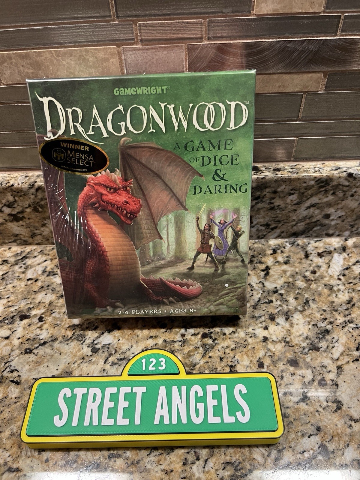 Gamewright Dragonwood A Game of Dice & Daring Board Card Adventure Dragon Knight