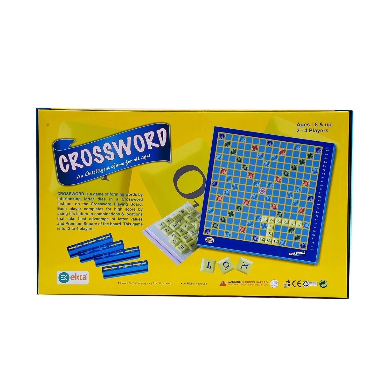 Crossword (English Word Puzzle Game) Education Girl & Boy Birthday Gift Item