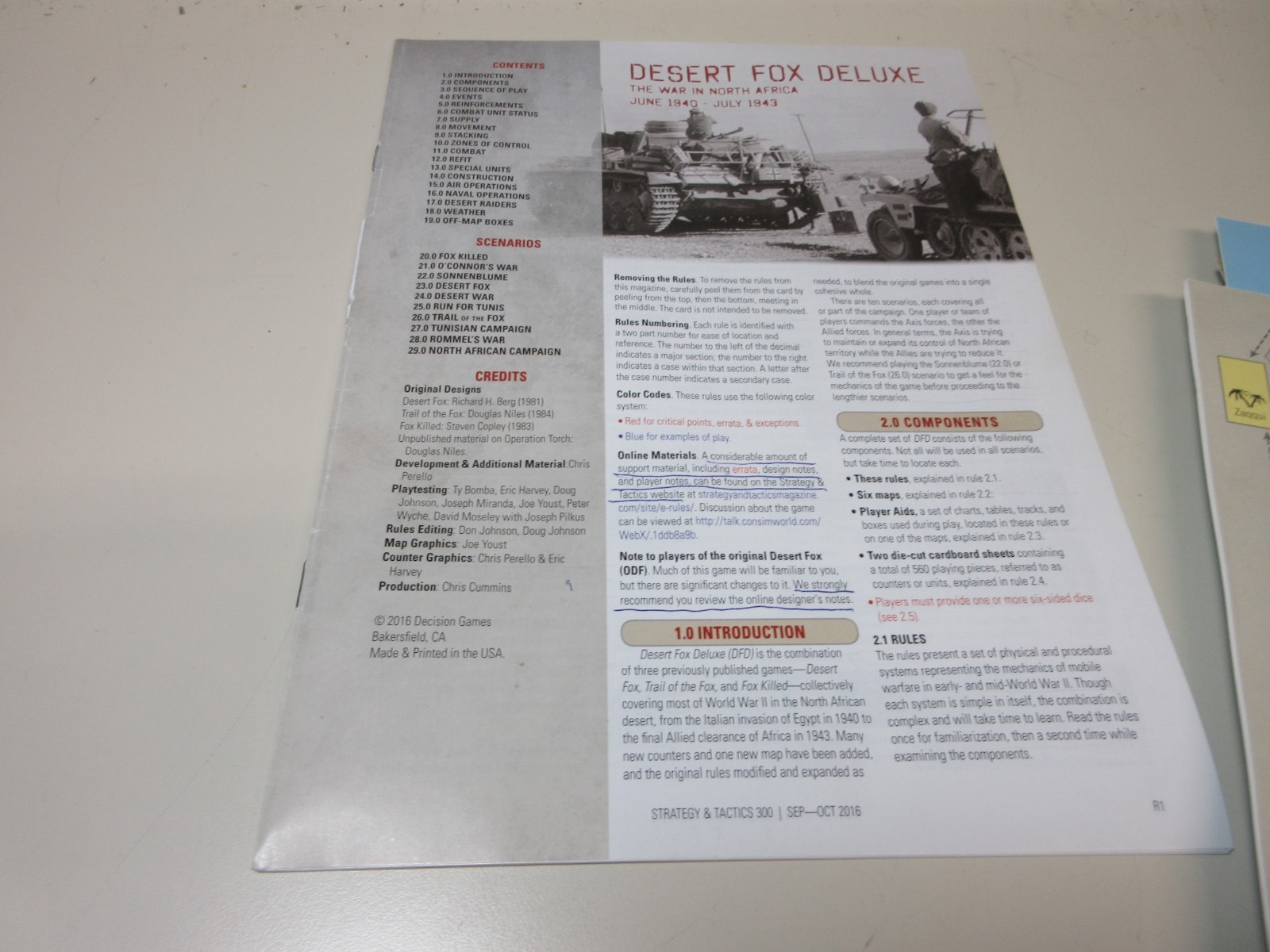 Strategy & Tactics Decision Magazine War games #300 THE ROMMEL FACTOR UNPUNCHED