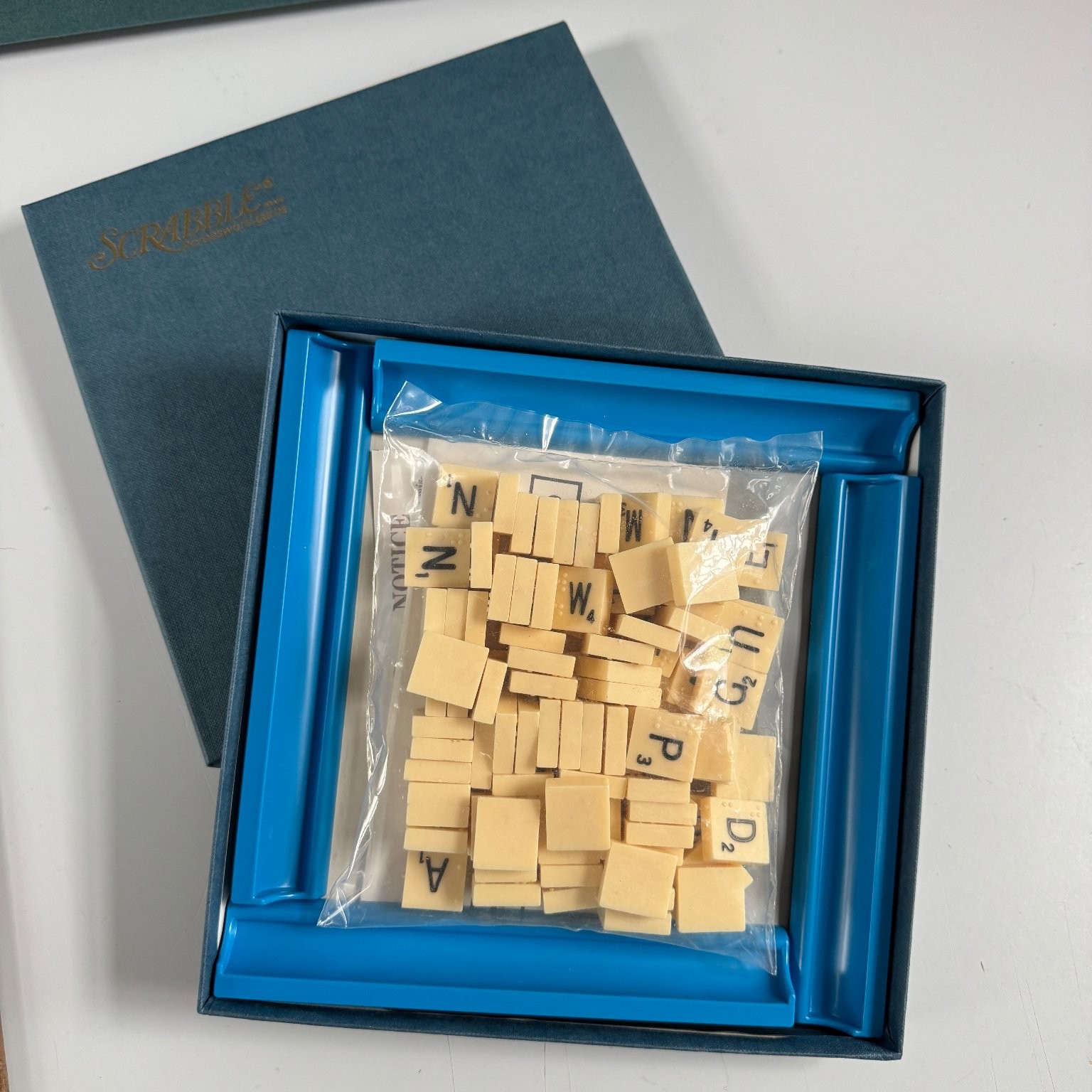 Scrabble Selchow & Righter Braille No.76 Board Game 2-4 Players 1980