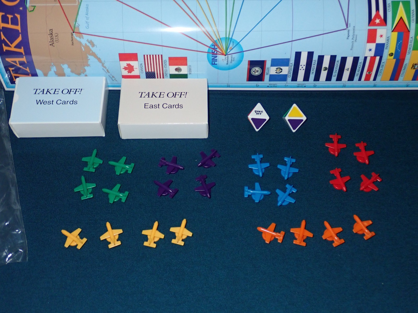 Take Off Geography Board Game 15th Anniversary Edition Complete