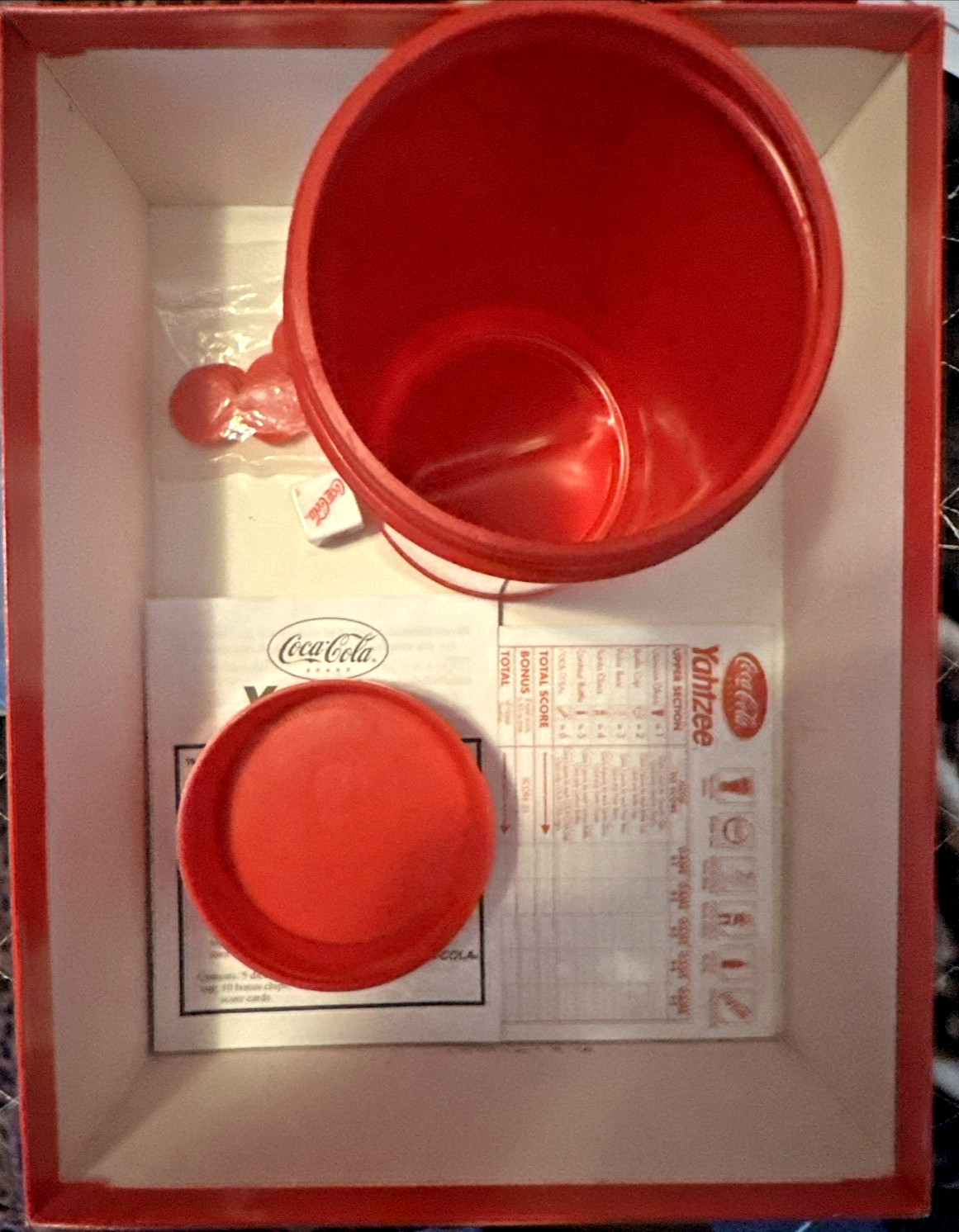 YAHTZEE Collectors Edition Shake Dice Game COCA COLA