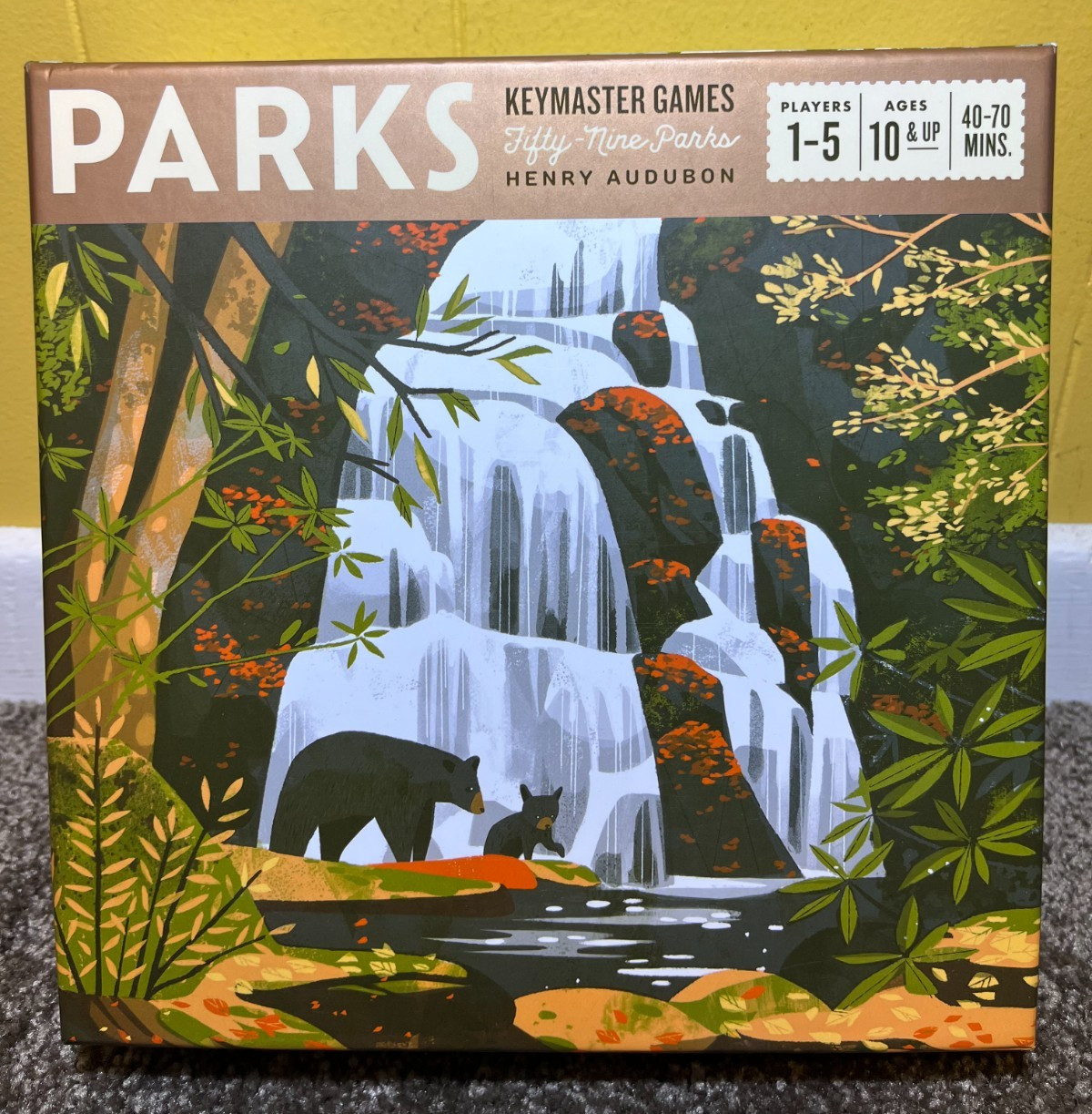 Keymaster Games PARKS Board Game + Wildlife Expansion, 100% Complete, VG++