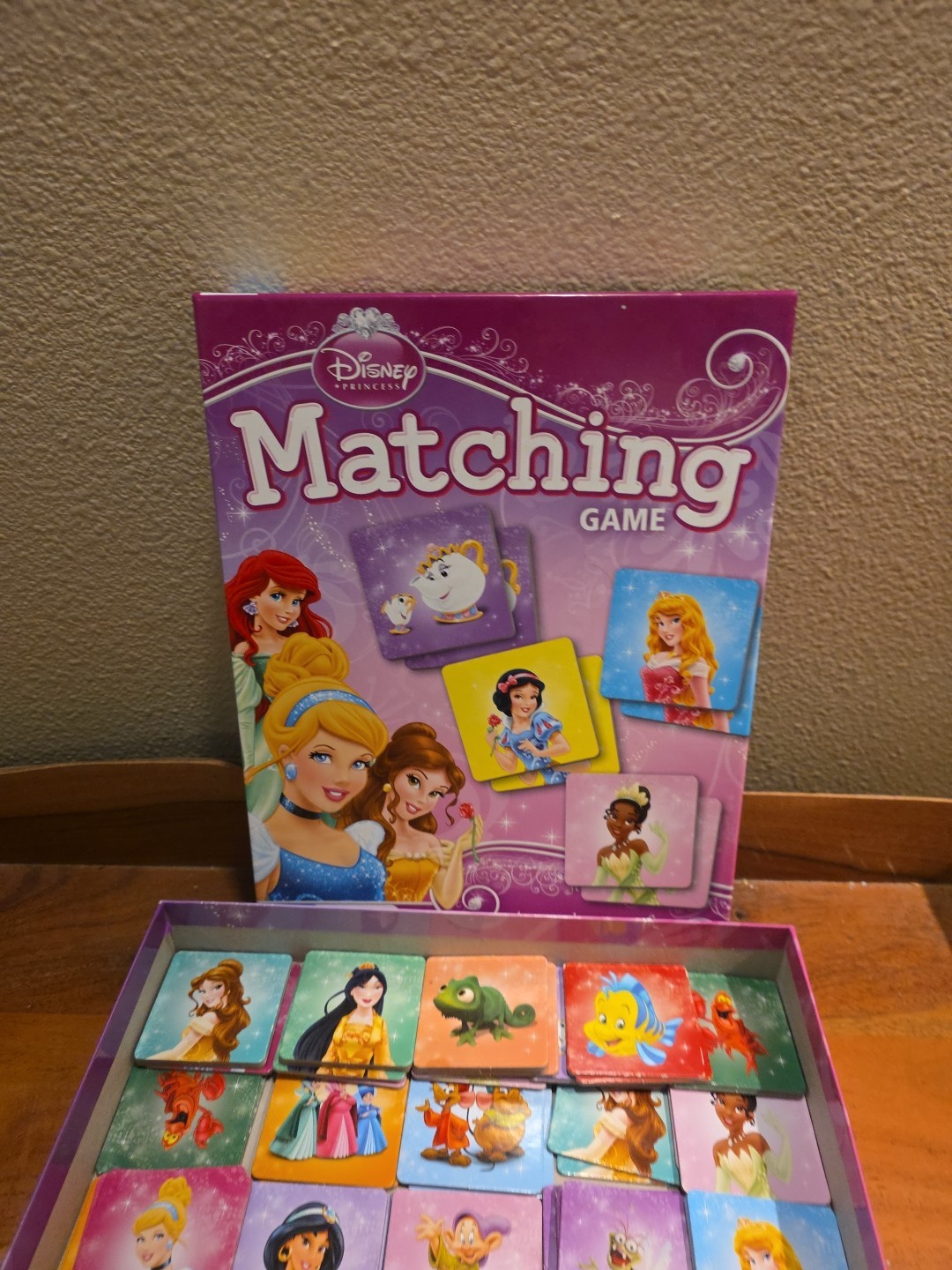 Disney Princess Matching Game Picture Tiles Memory Wonder Forge 100% Complete