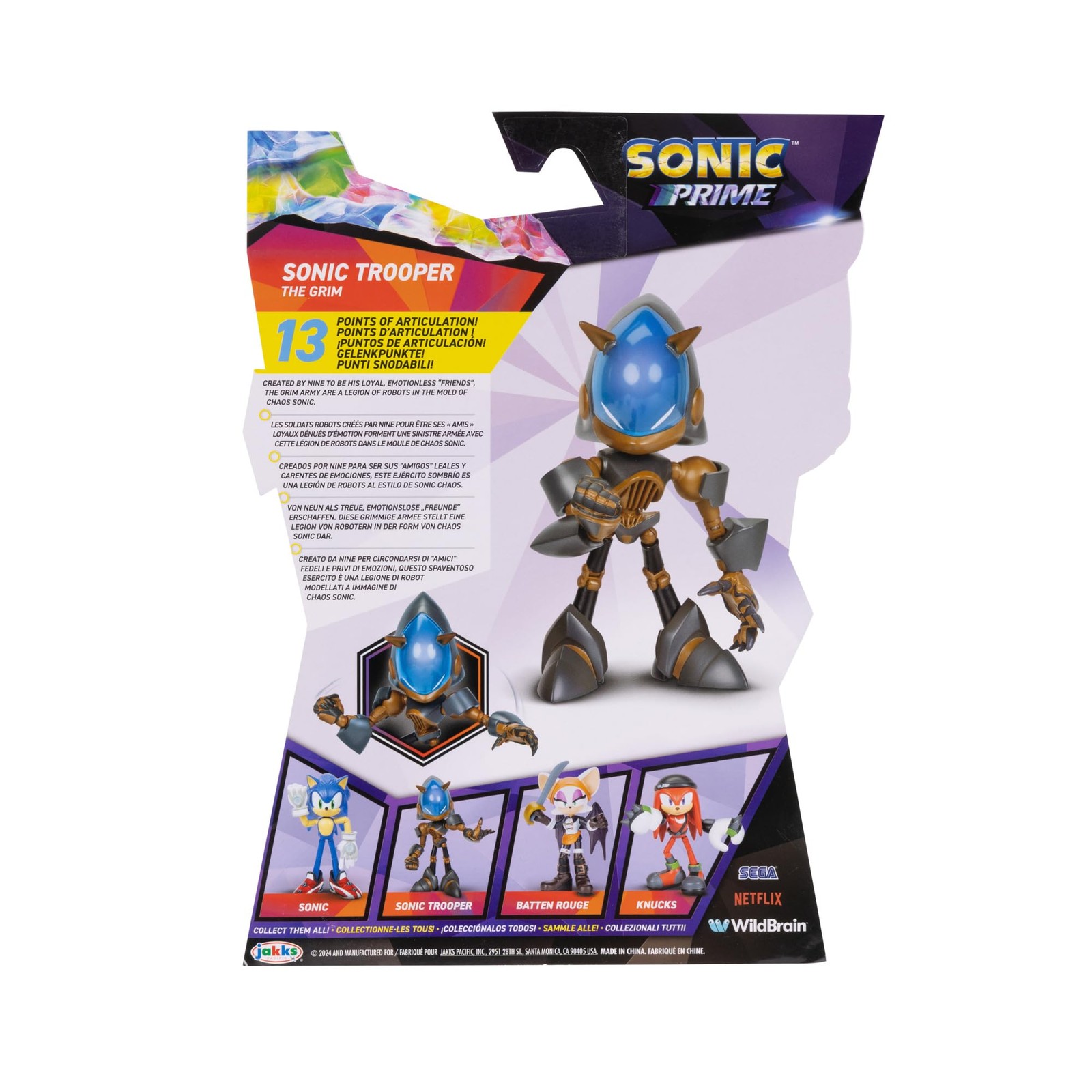 Action Figure Sonic The Hedgehog 5 Trooper 13 Points Articulation Sega Prime