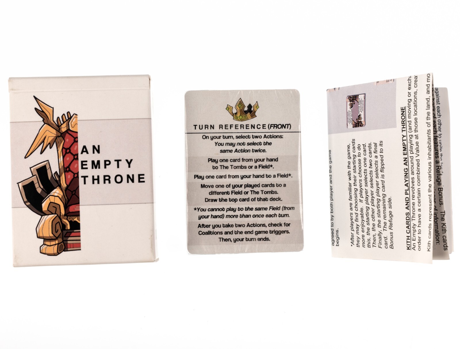 An Empty Throne Card Game 2P John Clowdus 2022 Small Box Games Never Played