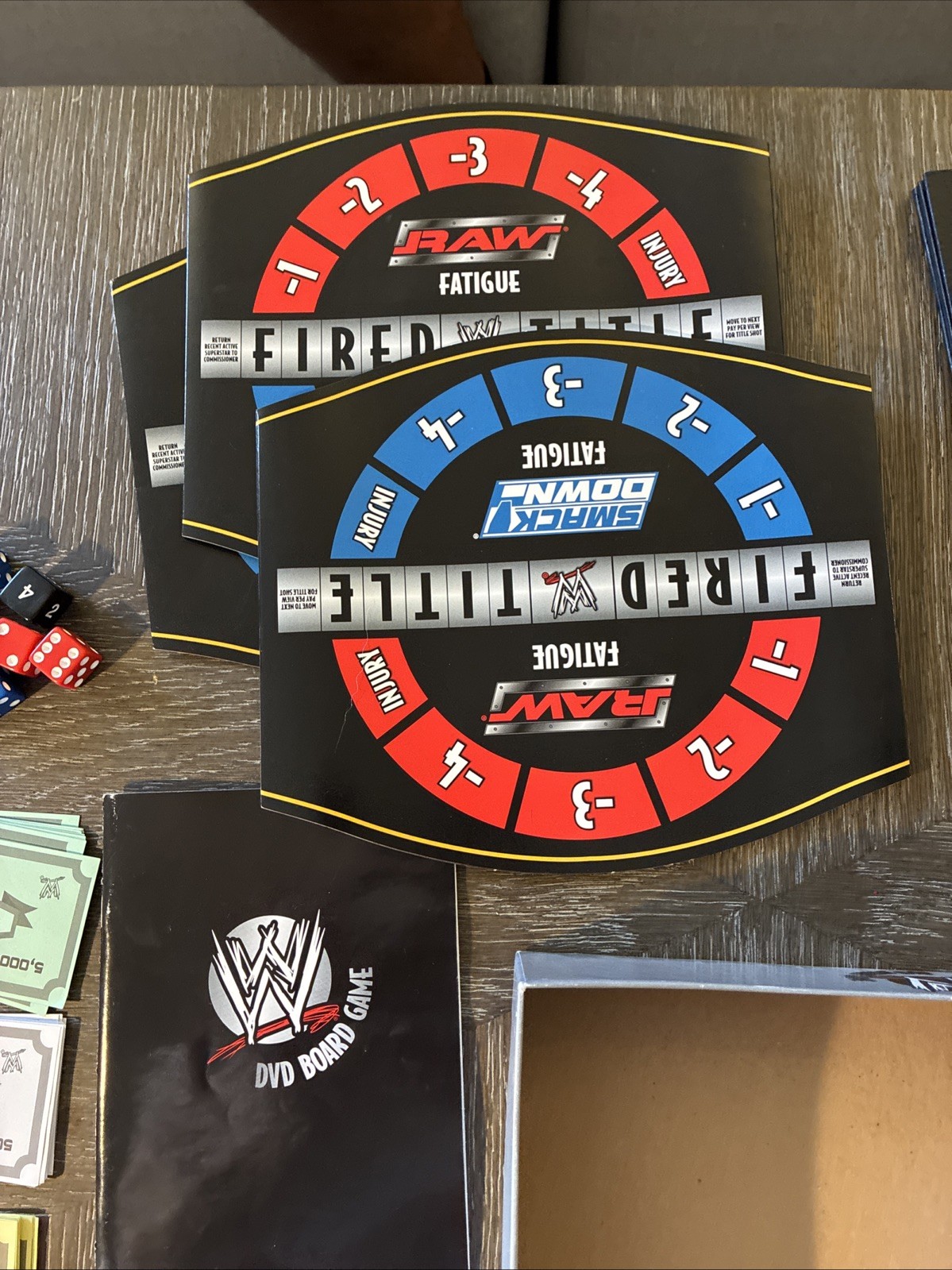 2006 WWE DVD Board Game Specialty Board Games SPG 2nd Edition Raw WW Smackdown