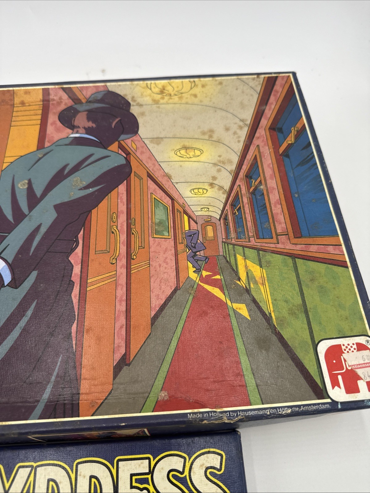 Vintage Orient Express Board Game Jumbo W 5 Mysteries Supplement Add On Dutch