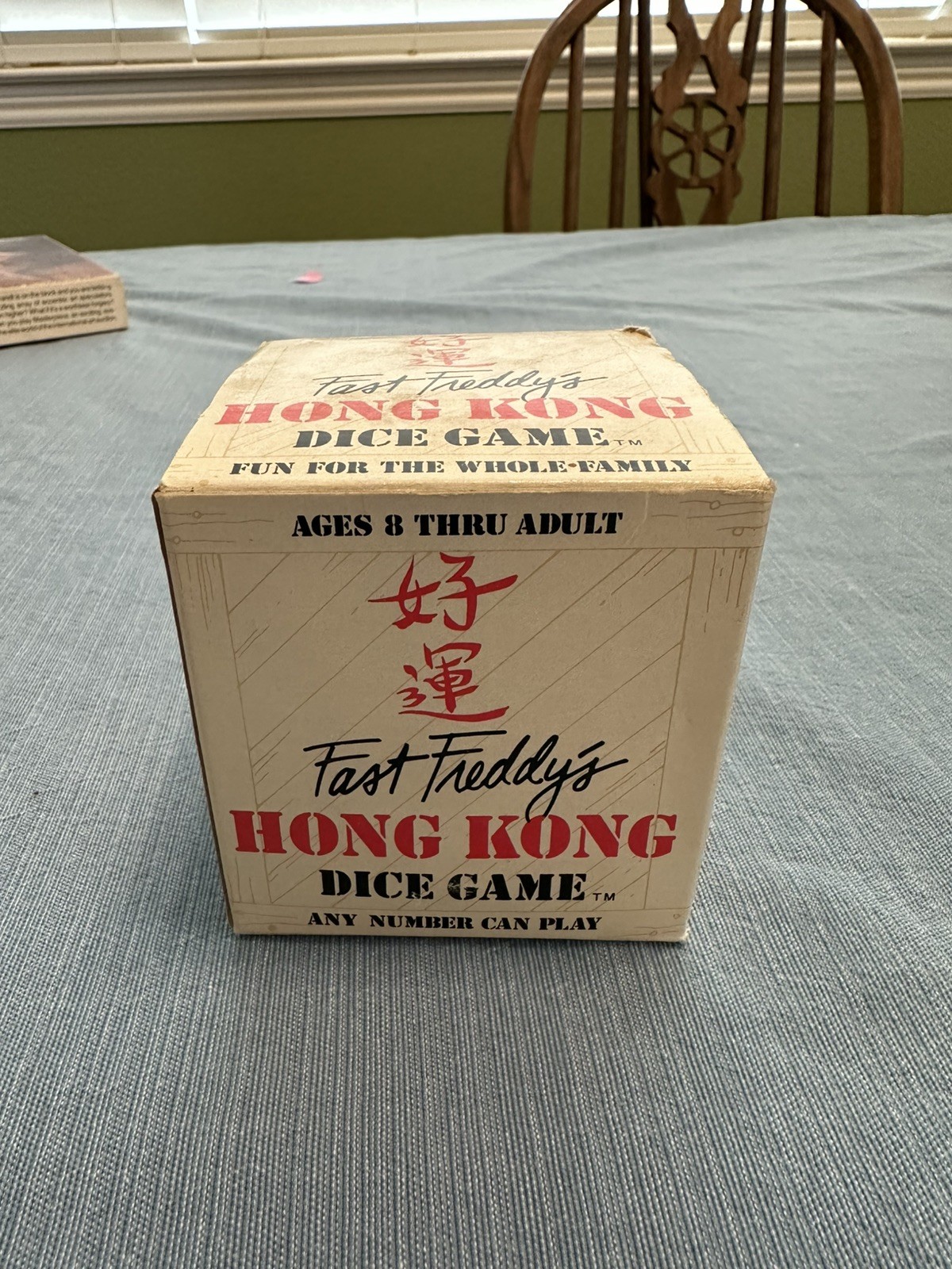 Fast Freddys Hong Kong Dice Game Shaker Cup Jax 7000 Vintage Unique Gift Family