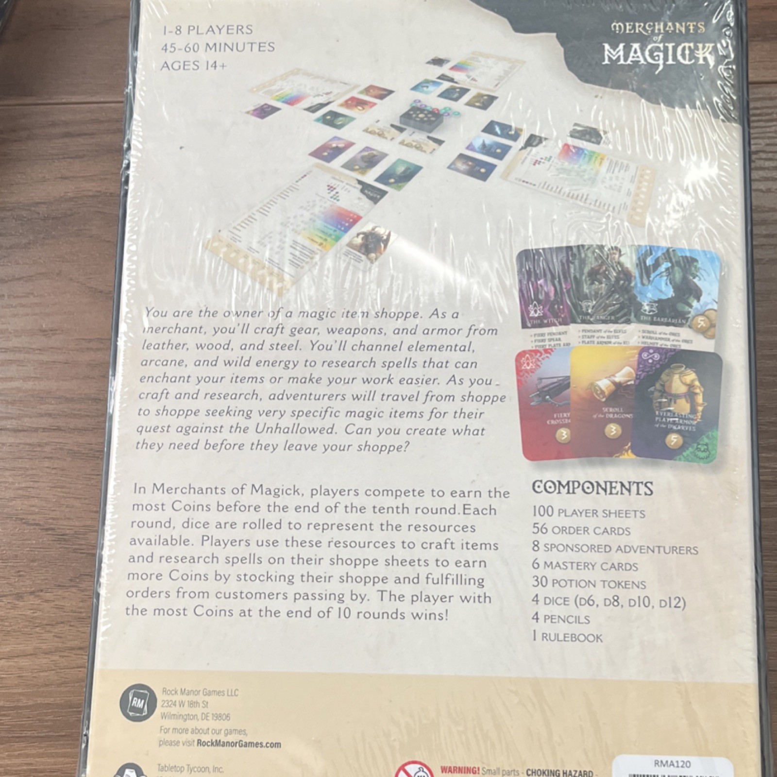 Rock Manor Merchants of Magick A Set A Watch Tale Fantasy Board Game NIB