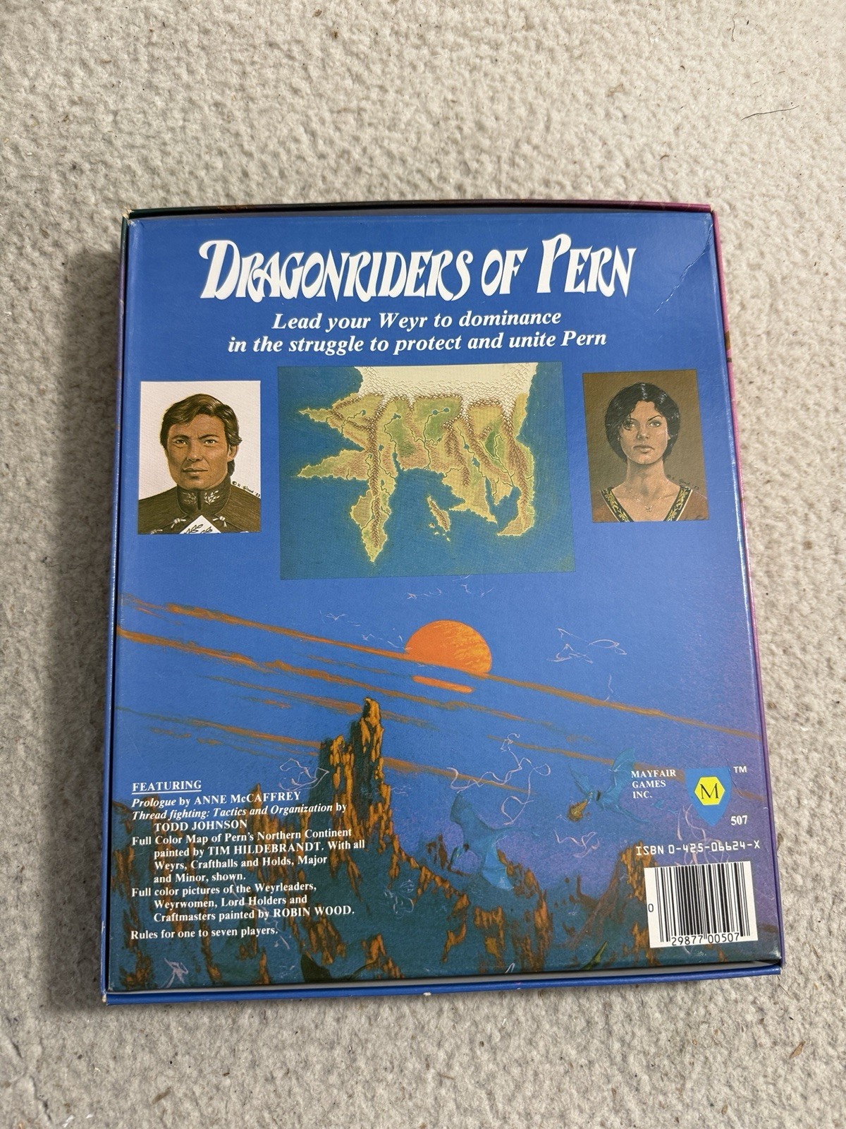 Dragonriders of Pern: Mayfair Boardgame Vintage Game New Old Stock Unpunched