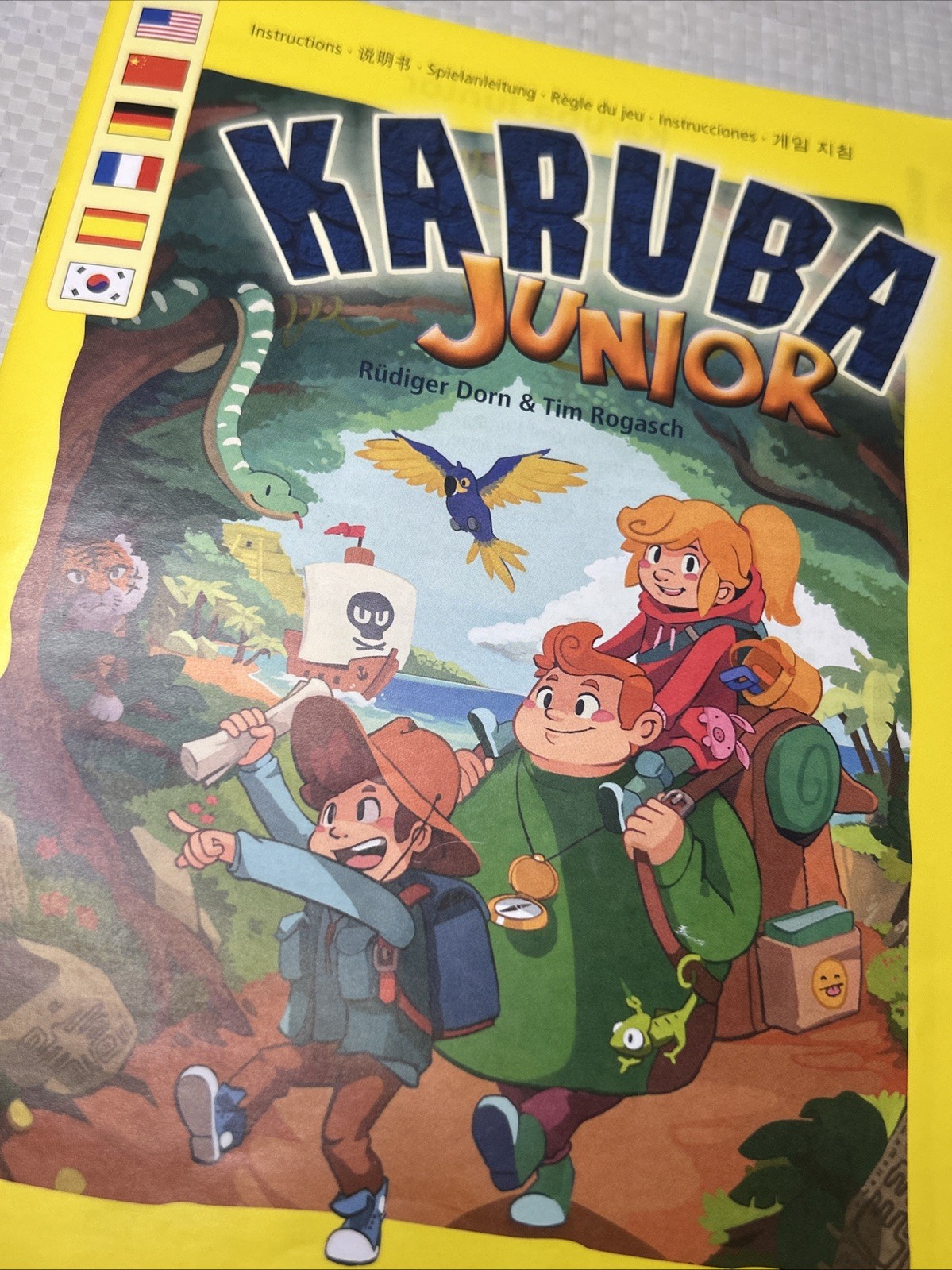 HABA Karuba Junior Instructions Manual 2017 German Made 6 Language Booklet