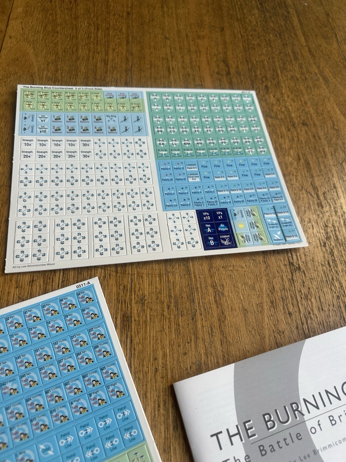 GMT The Burning Blue Battle of Britain, 1940 War Game – Sealed Cards – UNPUNCHED