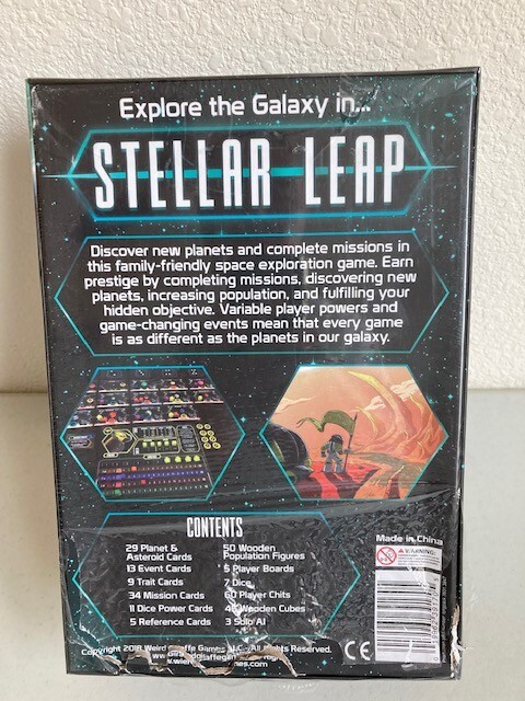 Stellar Leap Board Game by Carla Kopp New & Sealed Box SOME DENT Discounted